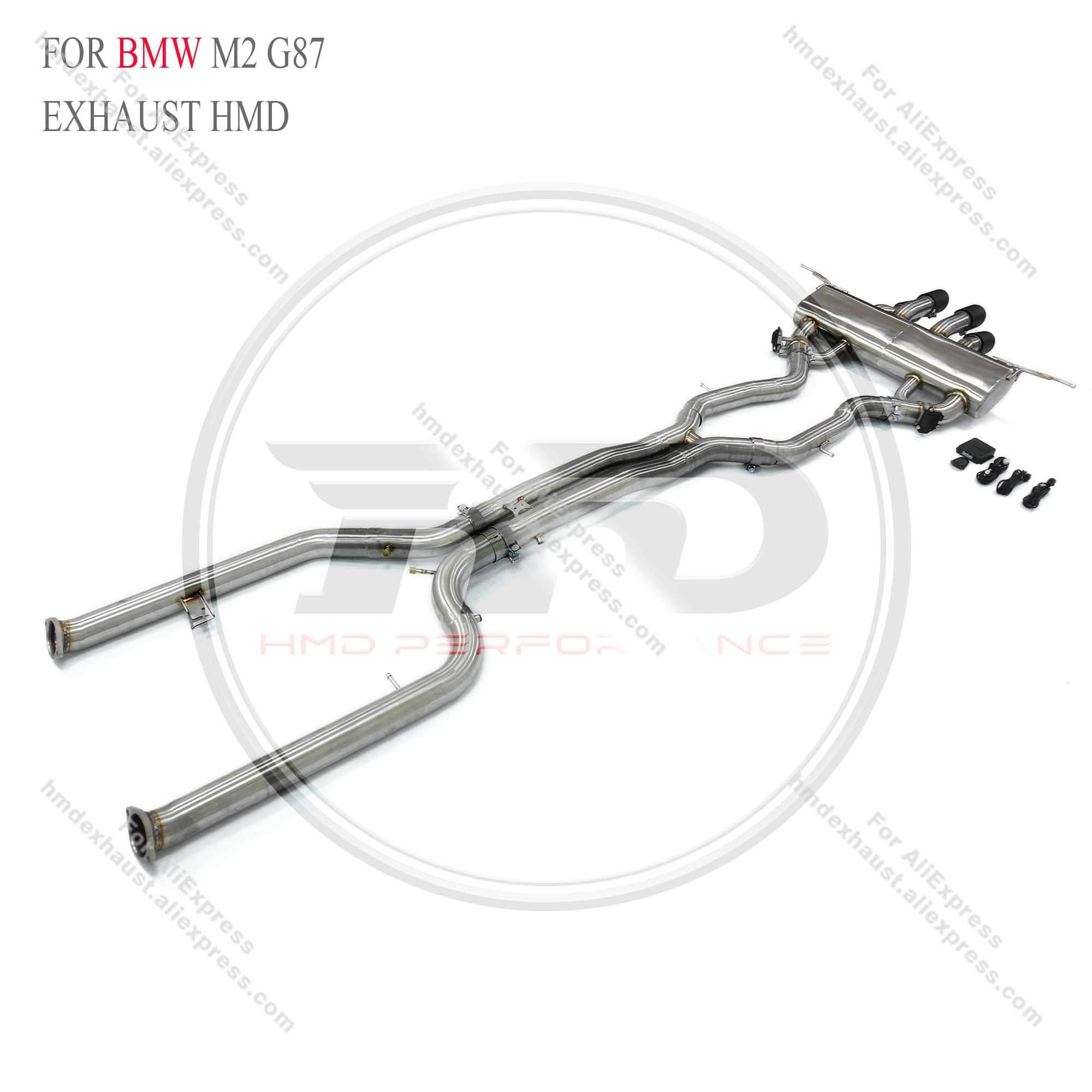 BMW M2 G87 catback sus304 Valved Sport Exhaust System Center 4‑Exit