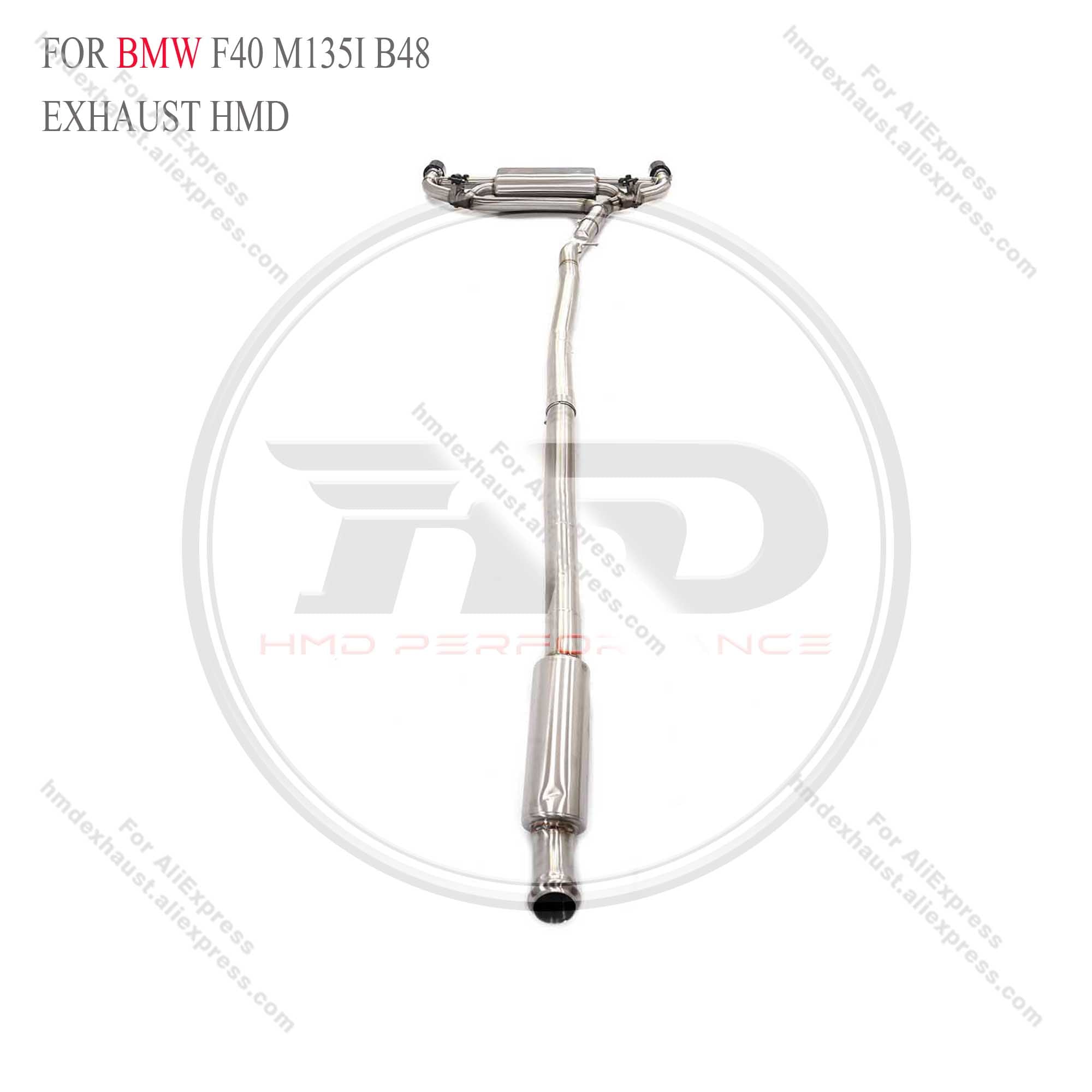 BMW F40 M135i b48 catback sus304 Valved Sport Exhaust System