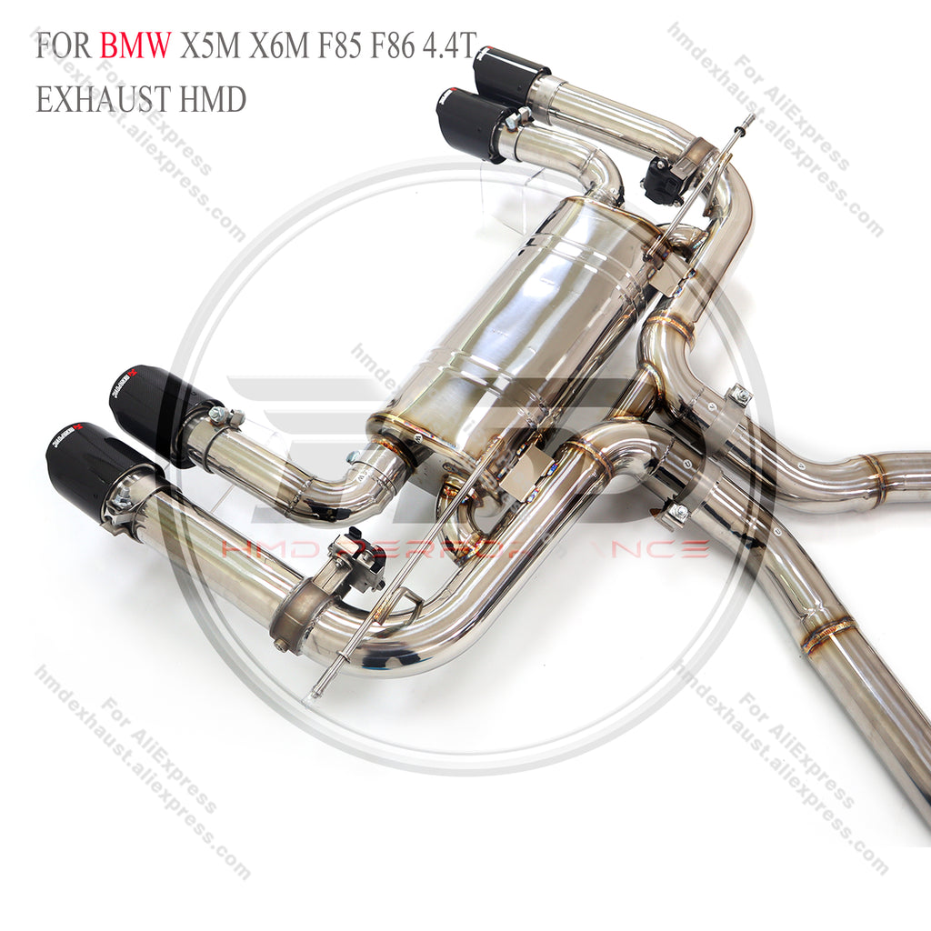 BMW X5M X6M F85 F86 4.4T catback sus304 Valved Sport Exhaust System