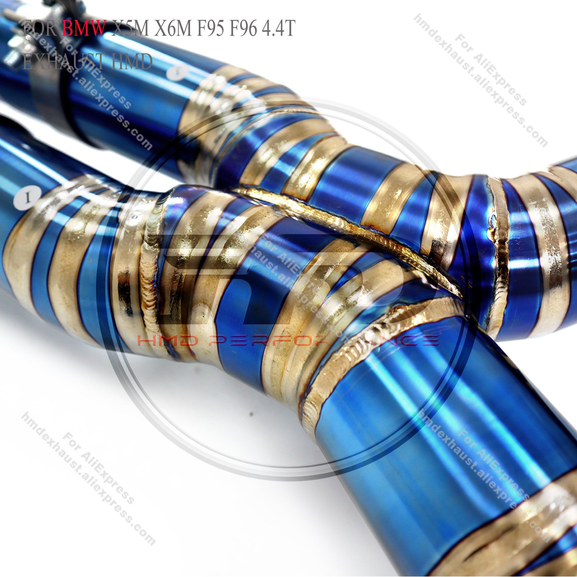 BMW X5M X6M F95 F96 4.4T Catback Titanium Valved Sport Exhaust System