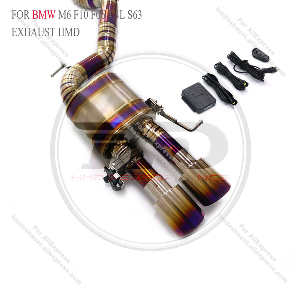 BMW M6 F10 F06 4.4L S63 Catback Titanium Valved Sport Exhaust System