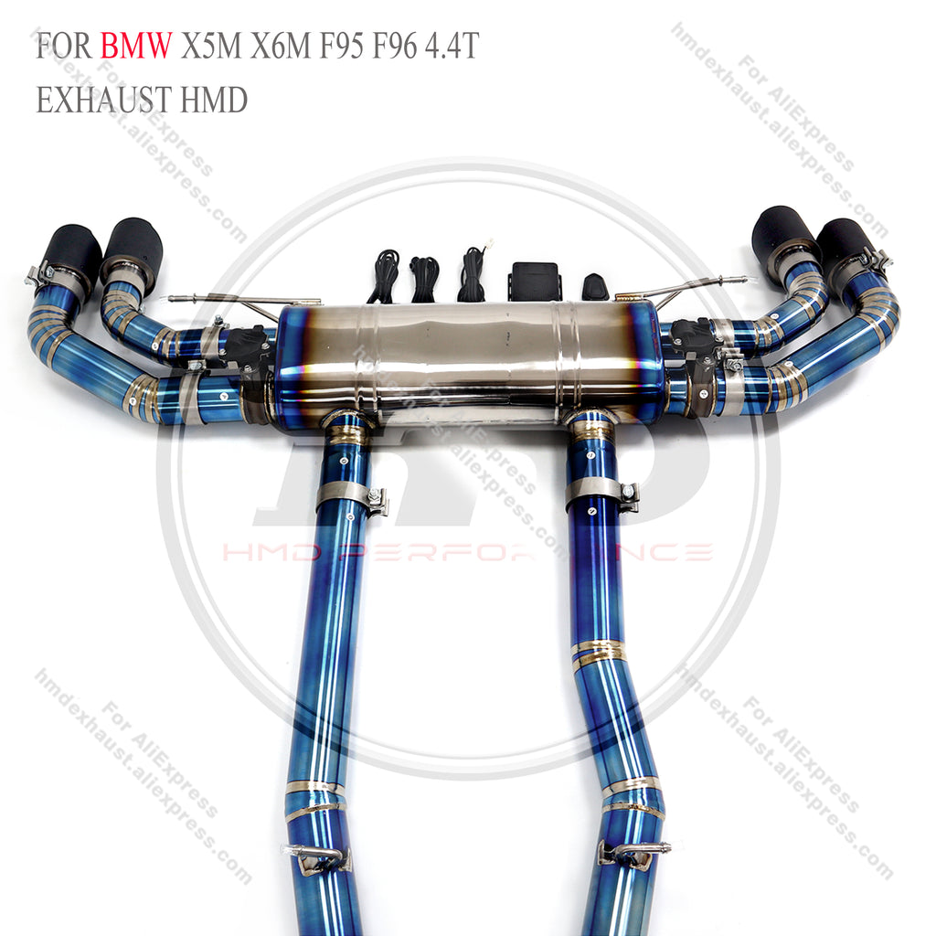 BMW X5M X6M F95 F96 4.4T Catback Titanium Valved Sport Exhaust System