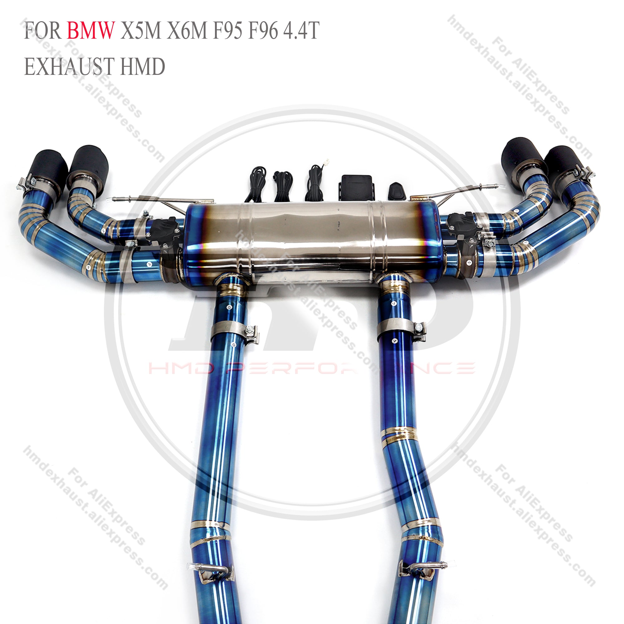 BMW X5M X6M F95 F96 4.4T Catback Titanium Valved Sport Exhaust System