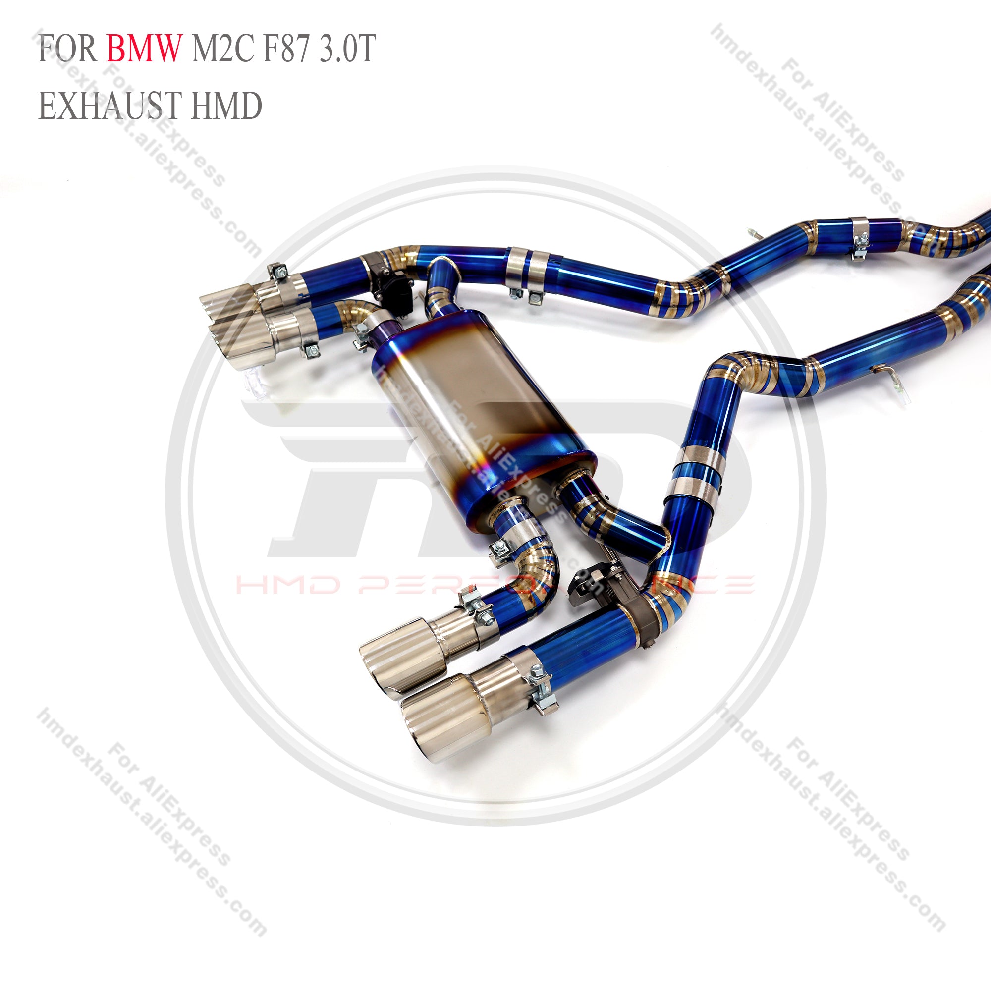 BMW M2C F87 3.0T Catback Titanium Valved Sport Exhaust System ss pipe