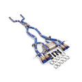 BMW M3 M4 G80 G82 Titanium Blue Heat Treated Cat Back Exhaust System Regular Style