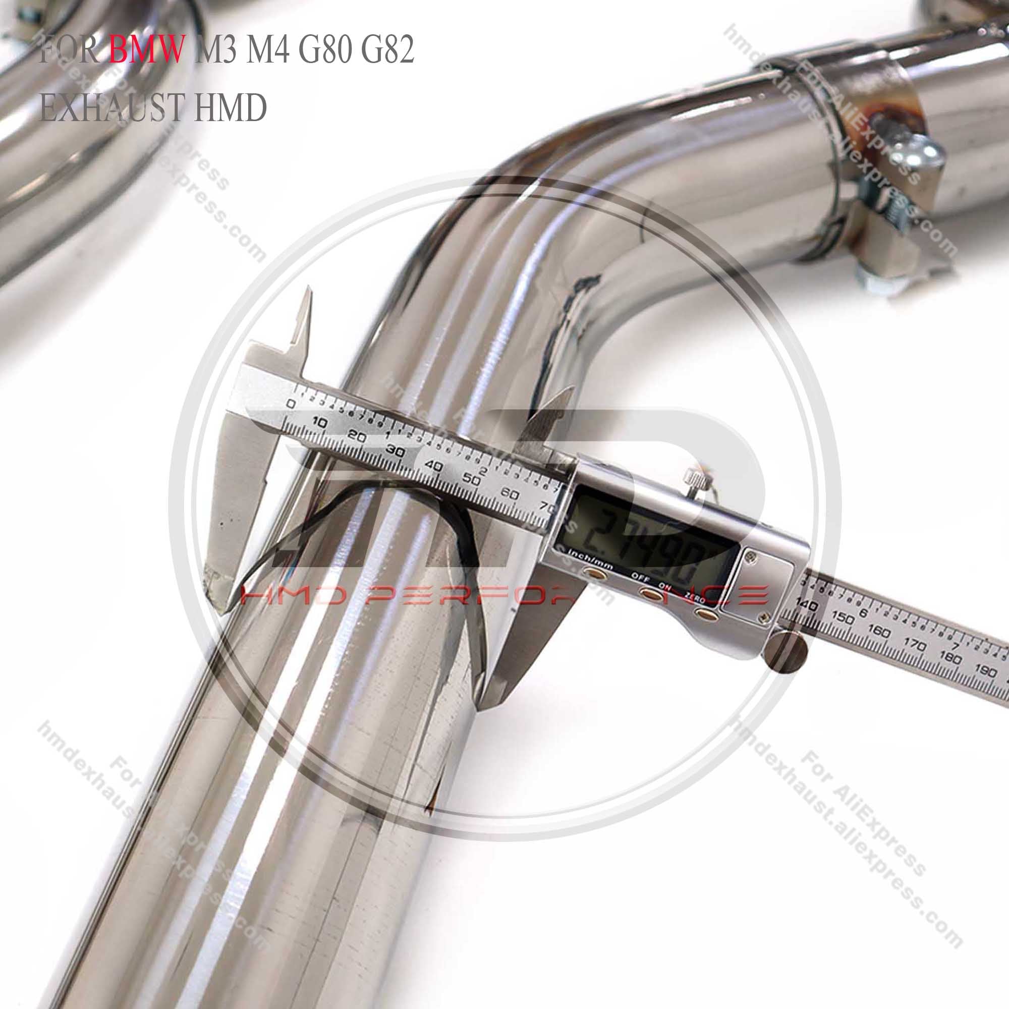 Stainless Steel Valved Catback Exhaust With Single Mid‑Pipe For BMW M3 G80 M4 G82