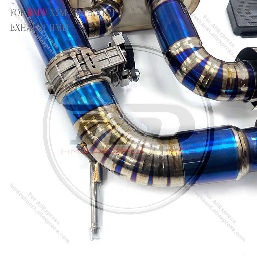 BMW X5M X6M E70 E71 Catback Titanium Valved Sport Exhaust System