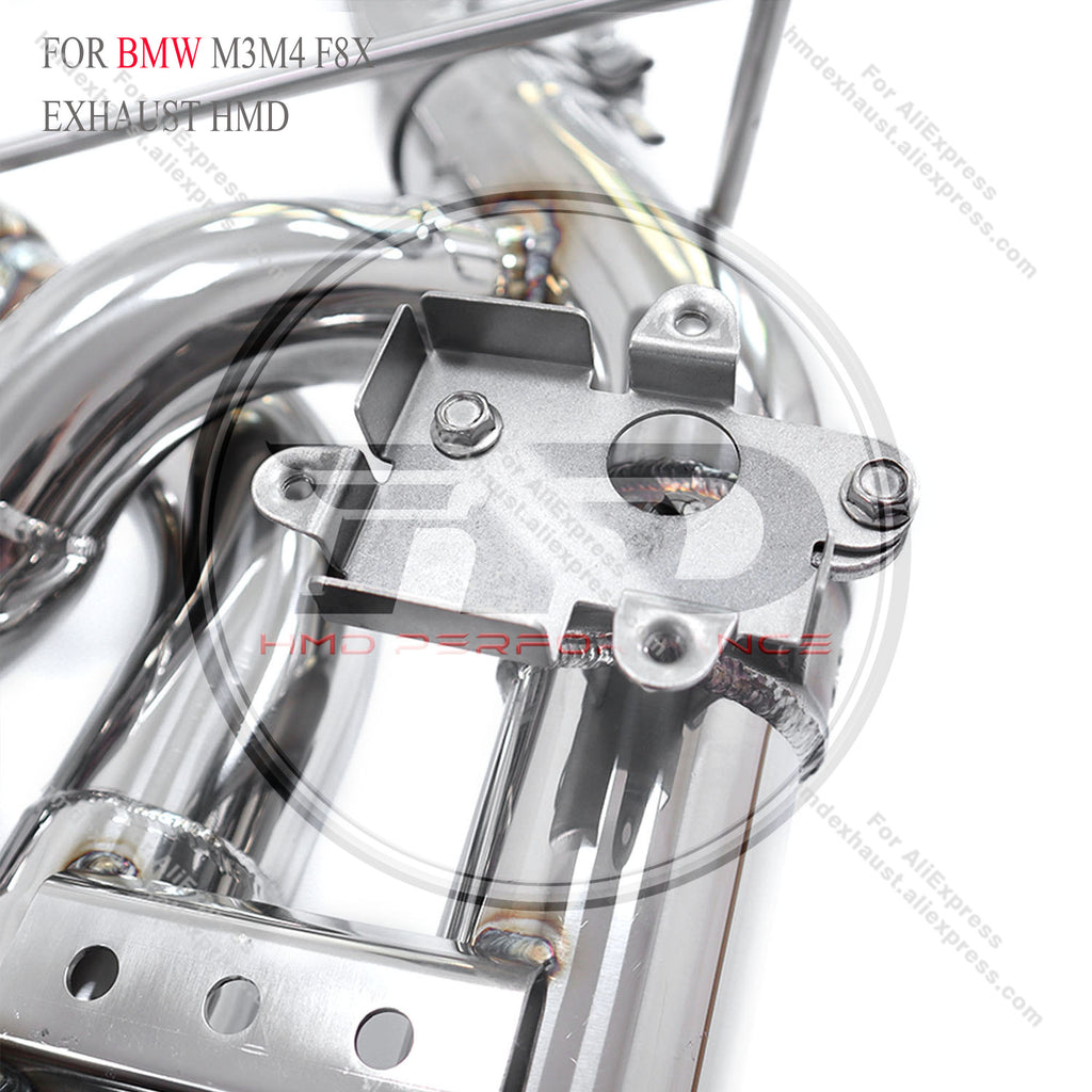 BMW M3 M4 F8X catback sus304 Valved Sport Exhaust System Version with two small mufflers