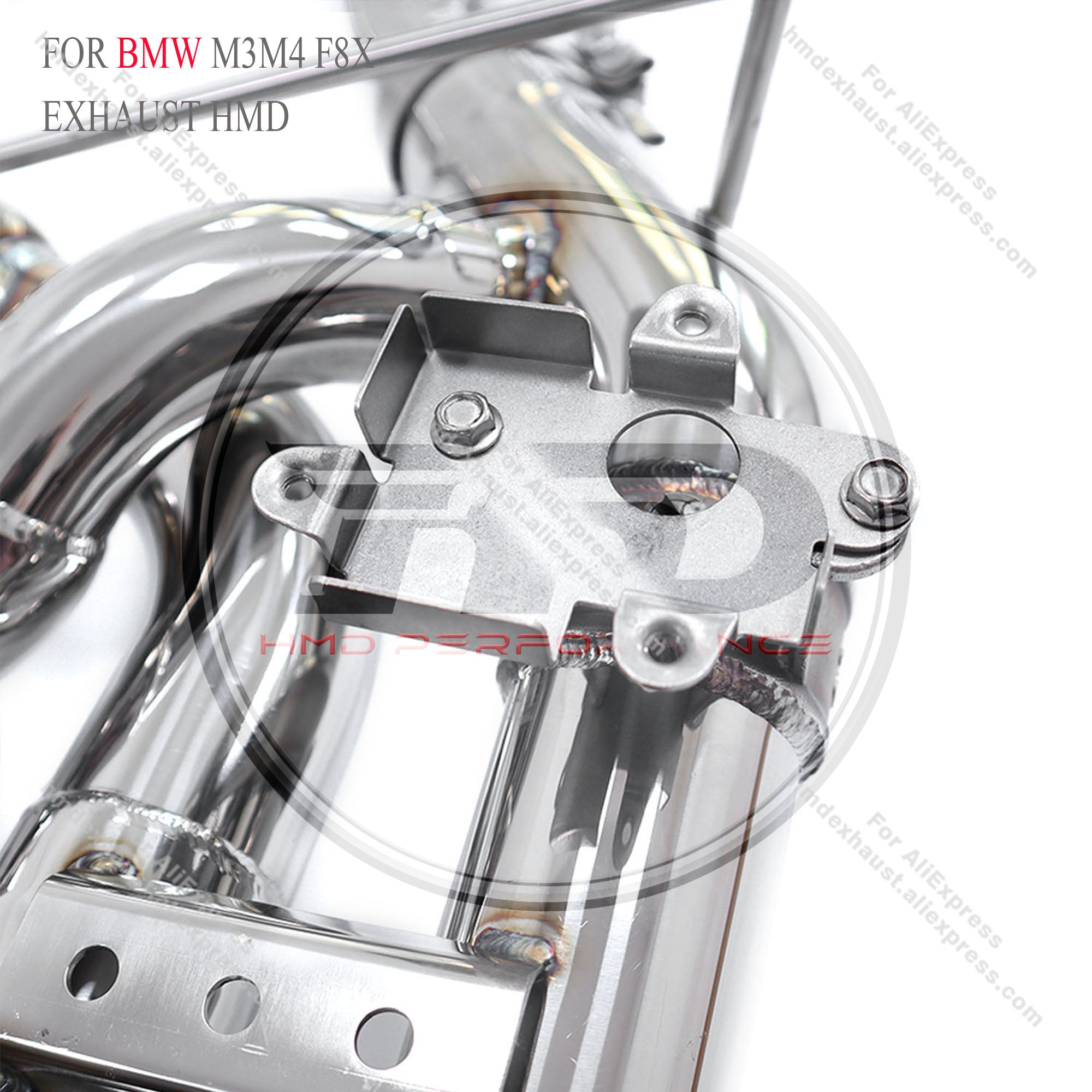 BMW M3 M4 F8X catback sus304 Valved Sport Exhaust System Version with two small mufflers