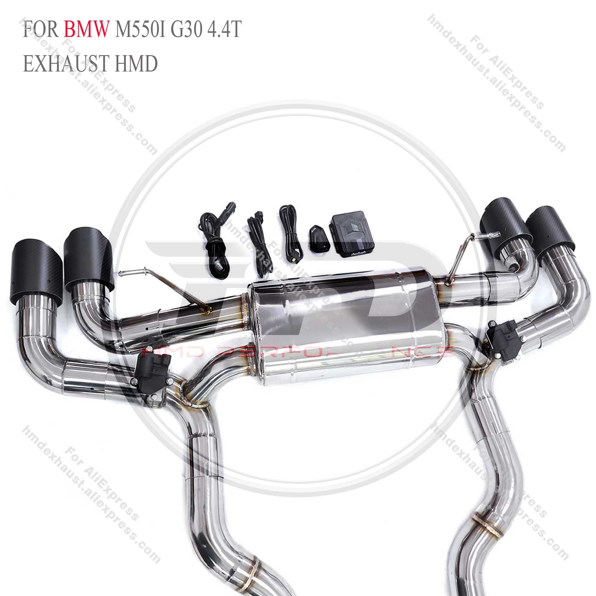 BMW M550i G30 4.4T catback sus304 Valved Sport Exhaust System