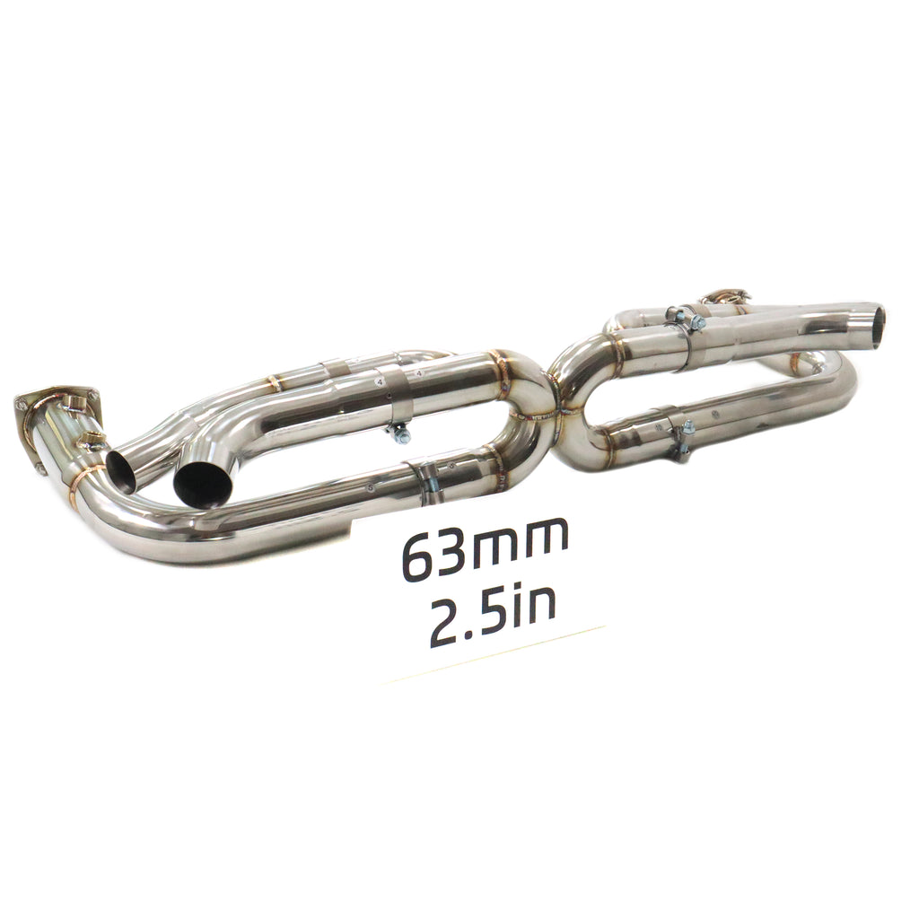 Porsche 911 991.2 Turbo Straight Catback SUS304 High Flow Exhaust System