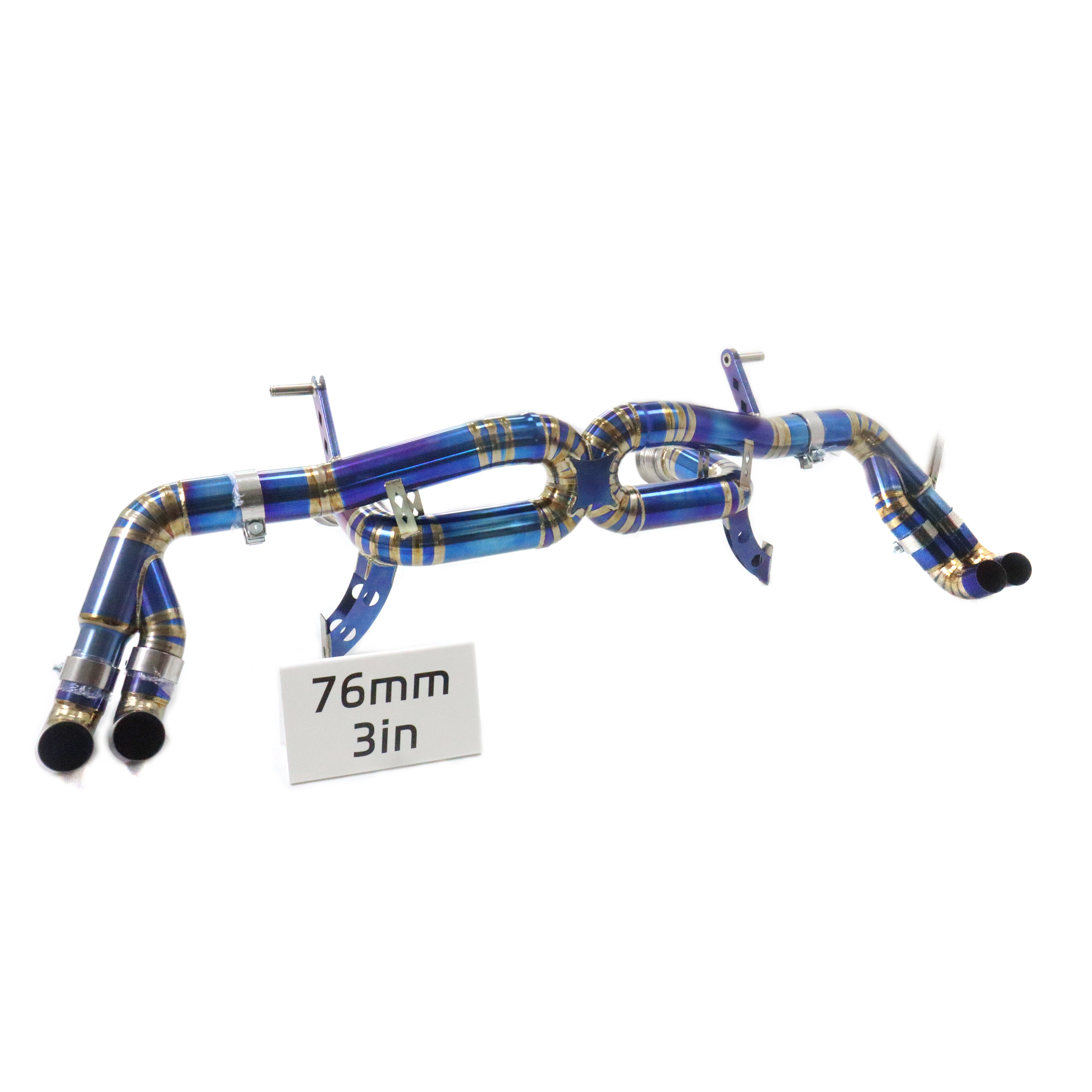 Audi R8 V10 Straight Catback with X pipe Titanium Racing Grade Exhaust System