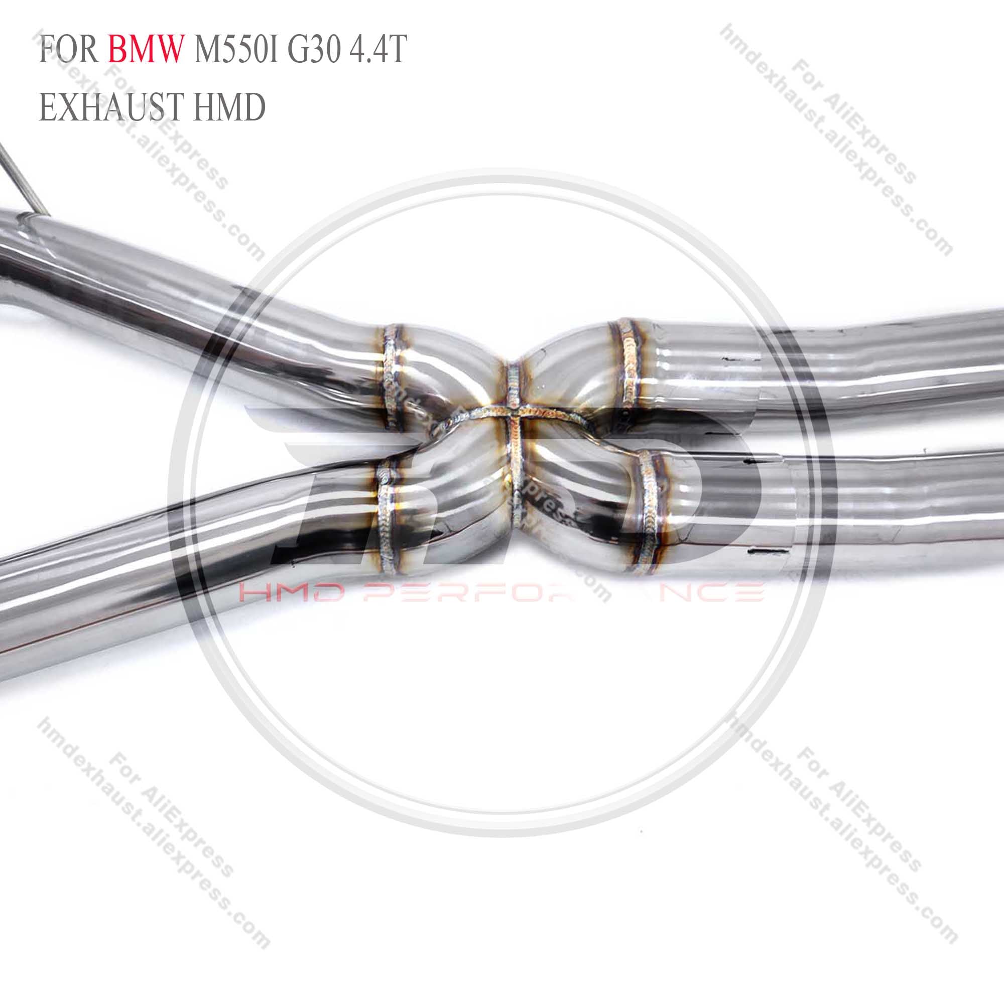 BMW M550i G30 4.4T catback sus304 Valved Sport Exhaust System