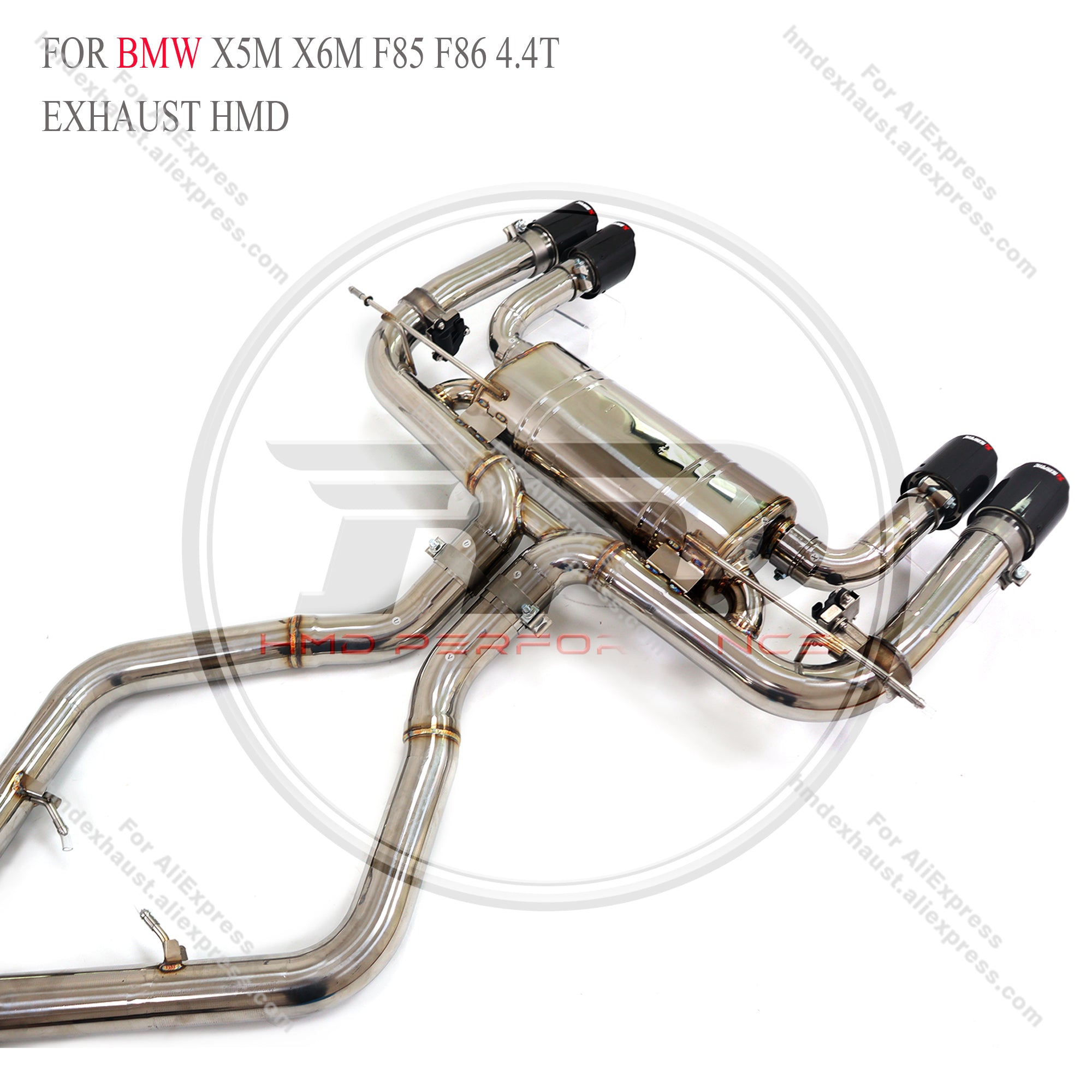 BMW X5M X6M F85 F86 4.4T catback sus304 Valved Sport Exhaust System