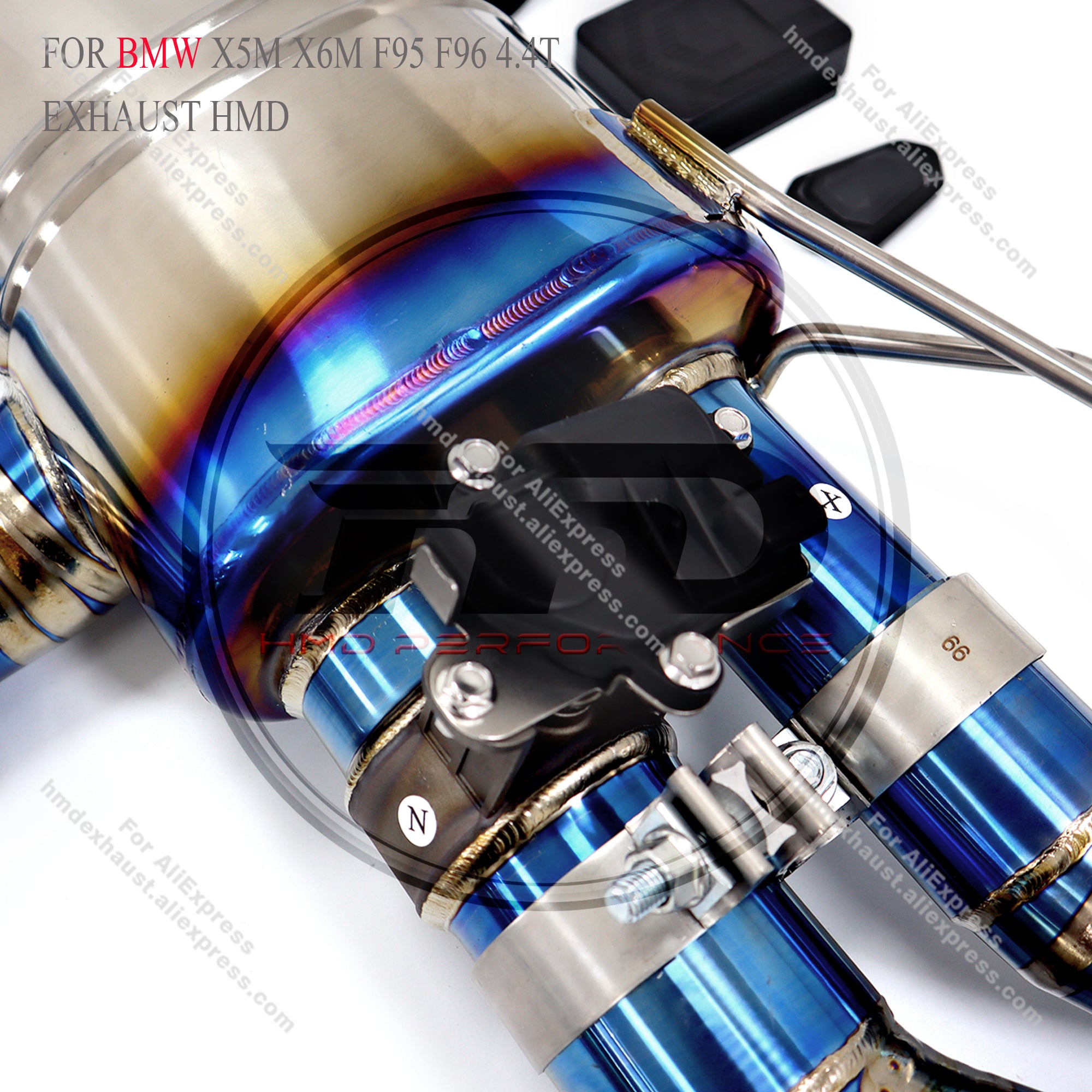BMW X5M X6M F95 F96 4.4T Catback Titanium Valved Sport Exhaust System