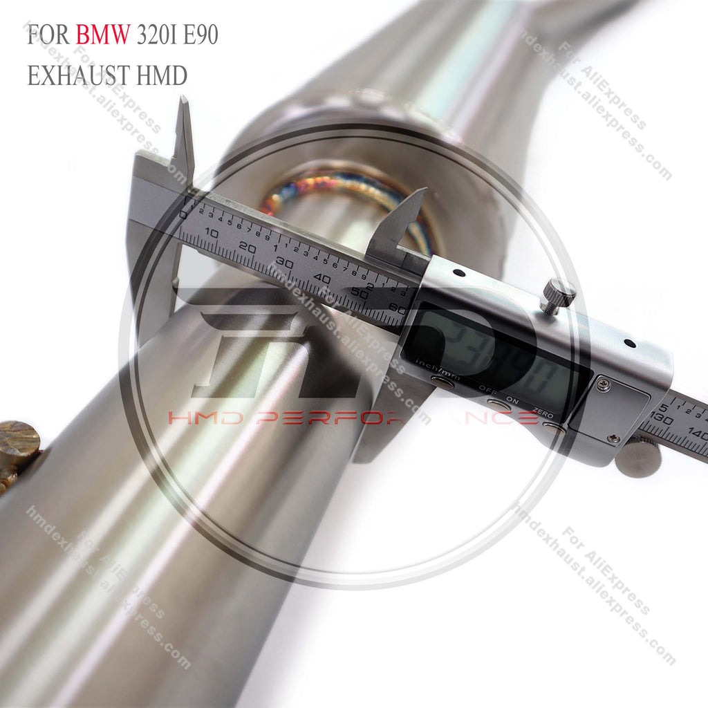 SUS304 Valved Catback Exhaust System M3 Style Body Kit Conversion For BMW 320i E90