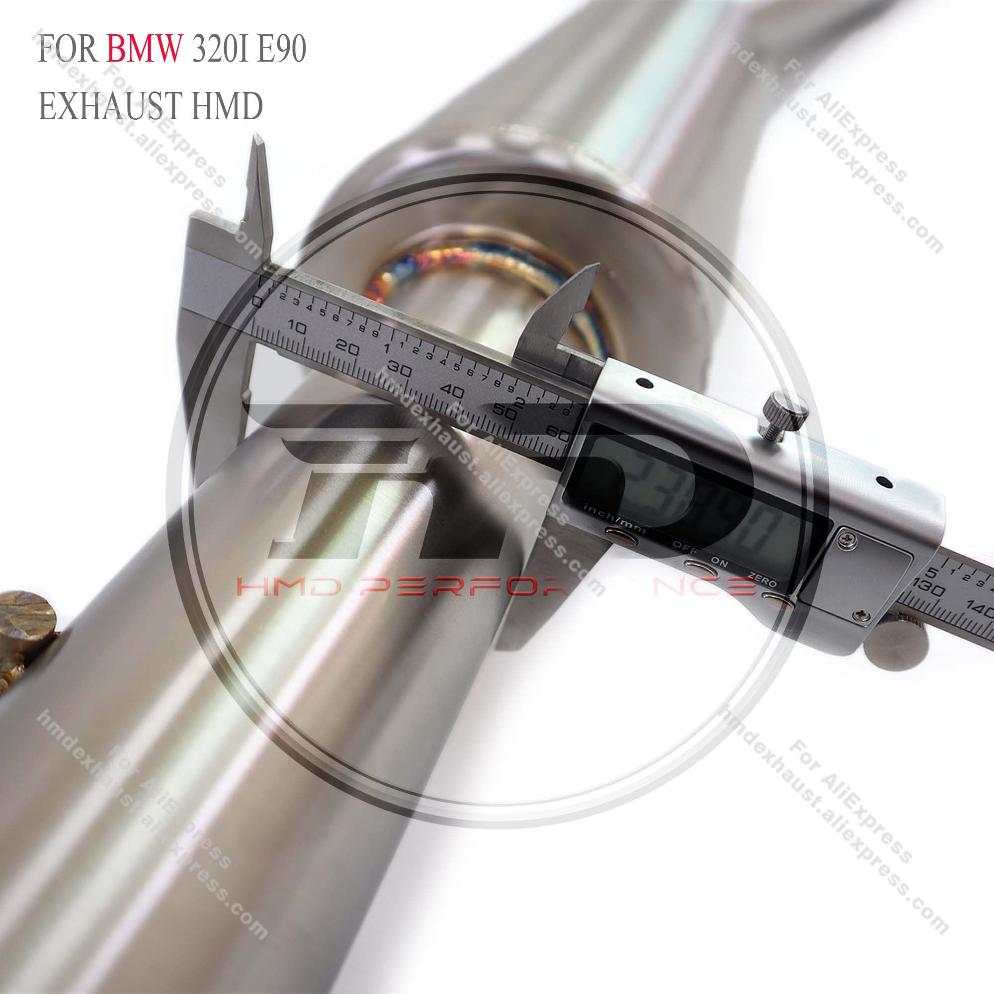 SUS304 Valved Catback Exhaust System M3 Style Body Kit Conversion For BMW 320i E90