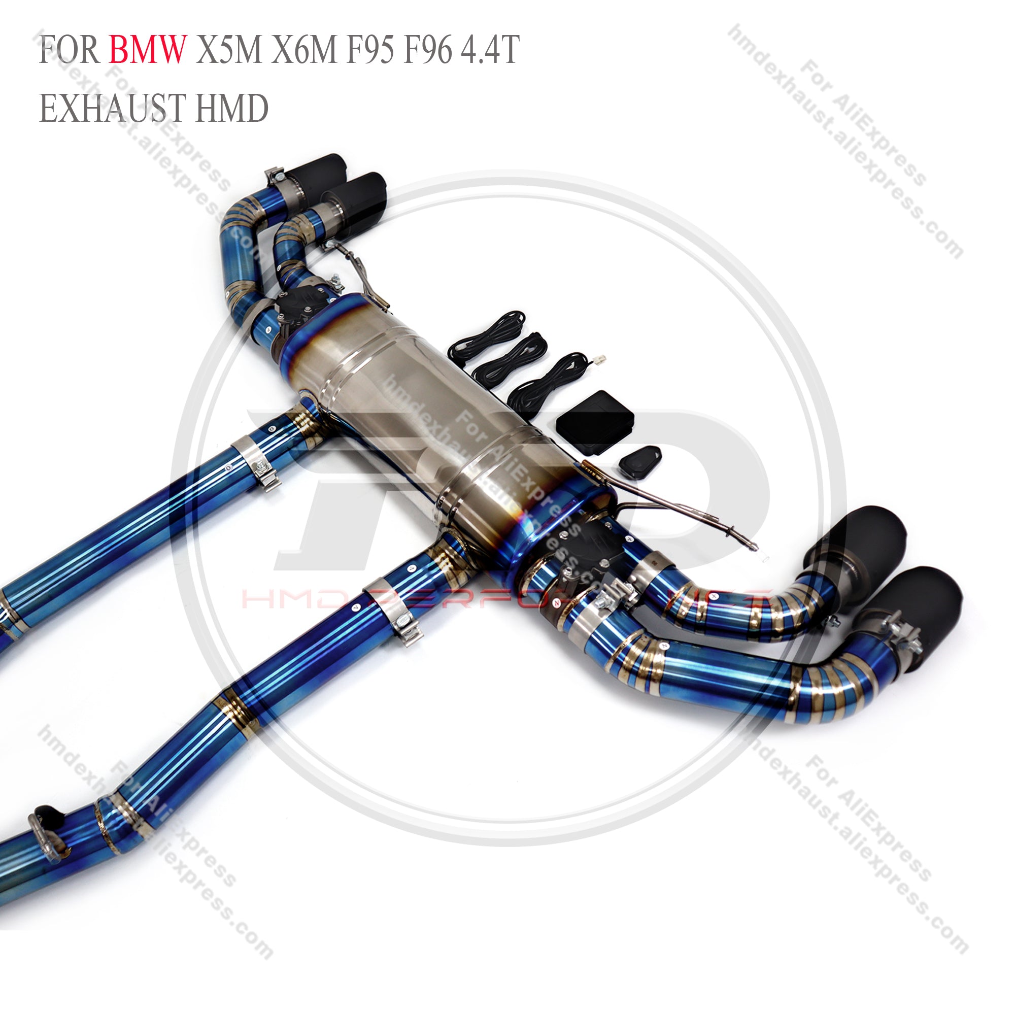 BMW X5M X6M F95 F96 4.4T Catback Titanium Valved Sport Exhaust System
