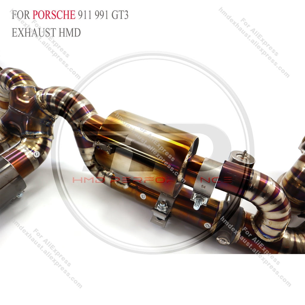 Porsche 911 991.1 GT3 Catback Titanium Valved Sport Exhaust System