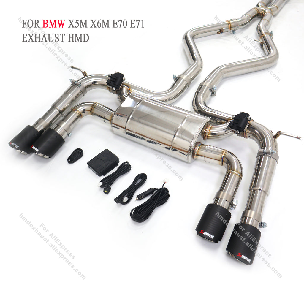 BMW X5M X6M E70 E71 catback sus304 Valved Sport Exhaust System