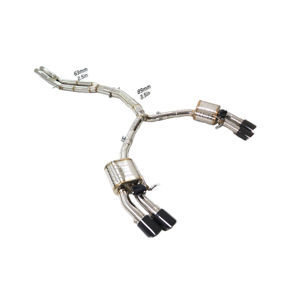 Audi S4 S5 B9 3.0T catback sus304 Valved Sport Exhaust System
