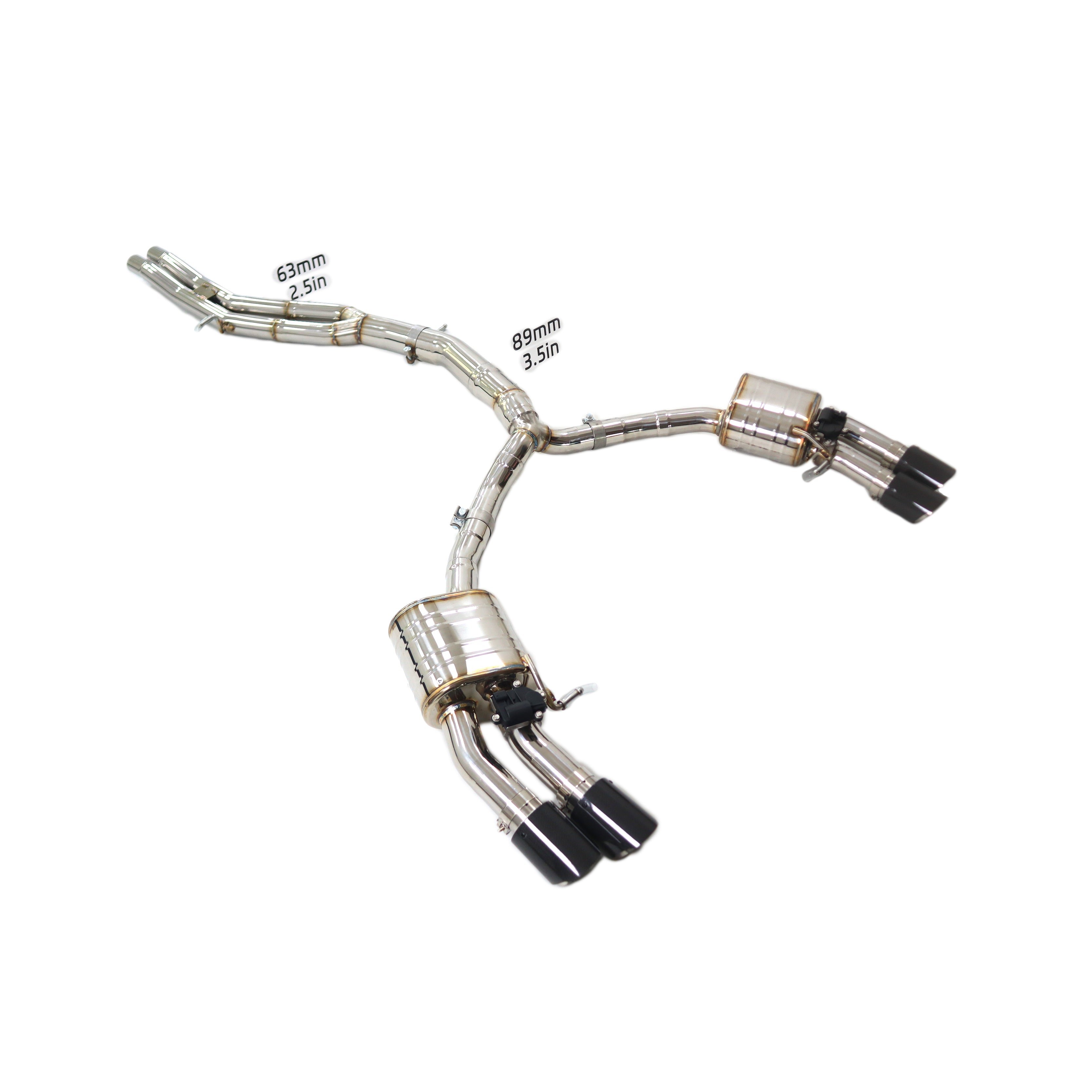Audi S4 S5 B9 3.0T catback sus304 Valved Sport Exhaust System