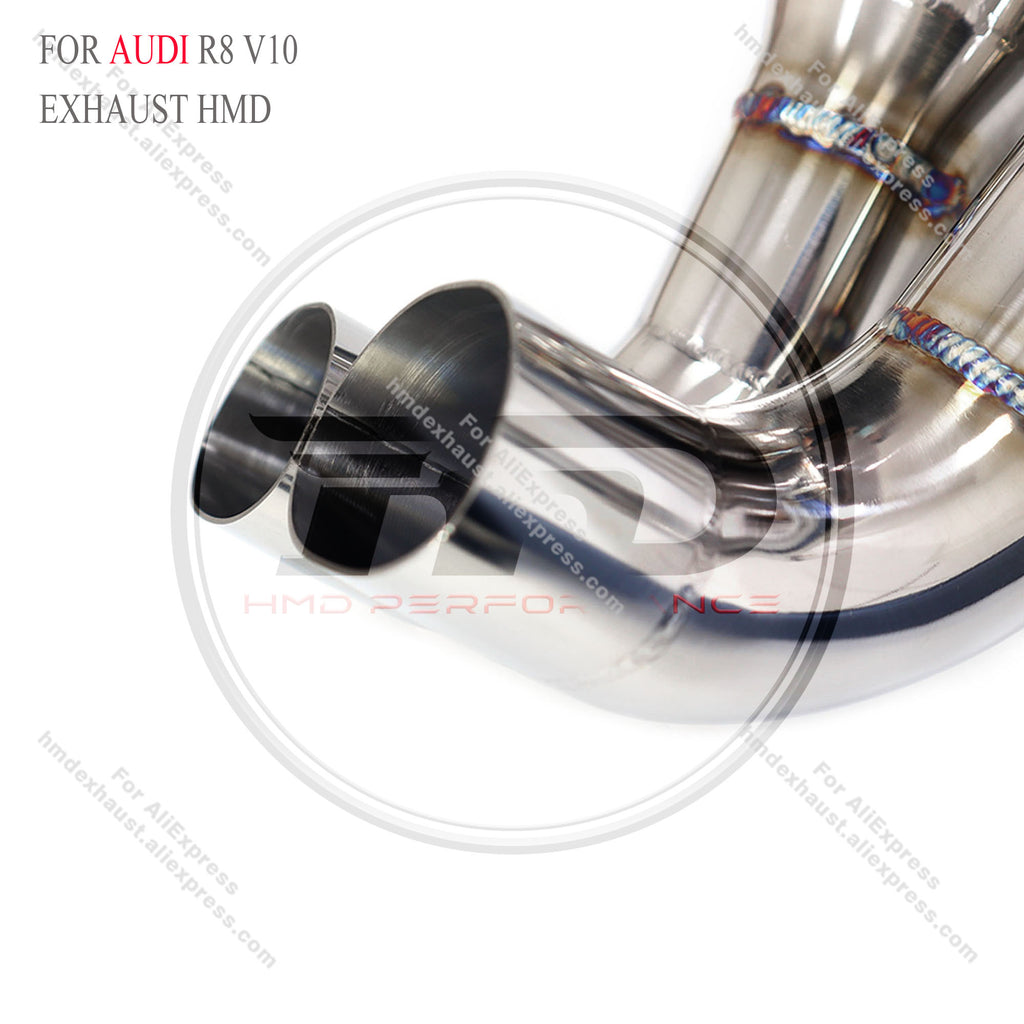 Audi R8 V10 Straight Catback  High Flow Exhaust System Minimalist Design