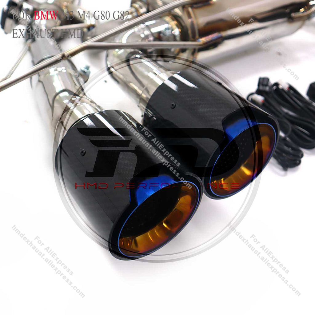 Stainless Steel Valved Catback Exhaust With Single Mid‑Pipe For BMW M3 G80 M4 G82