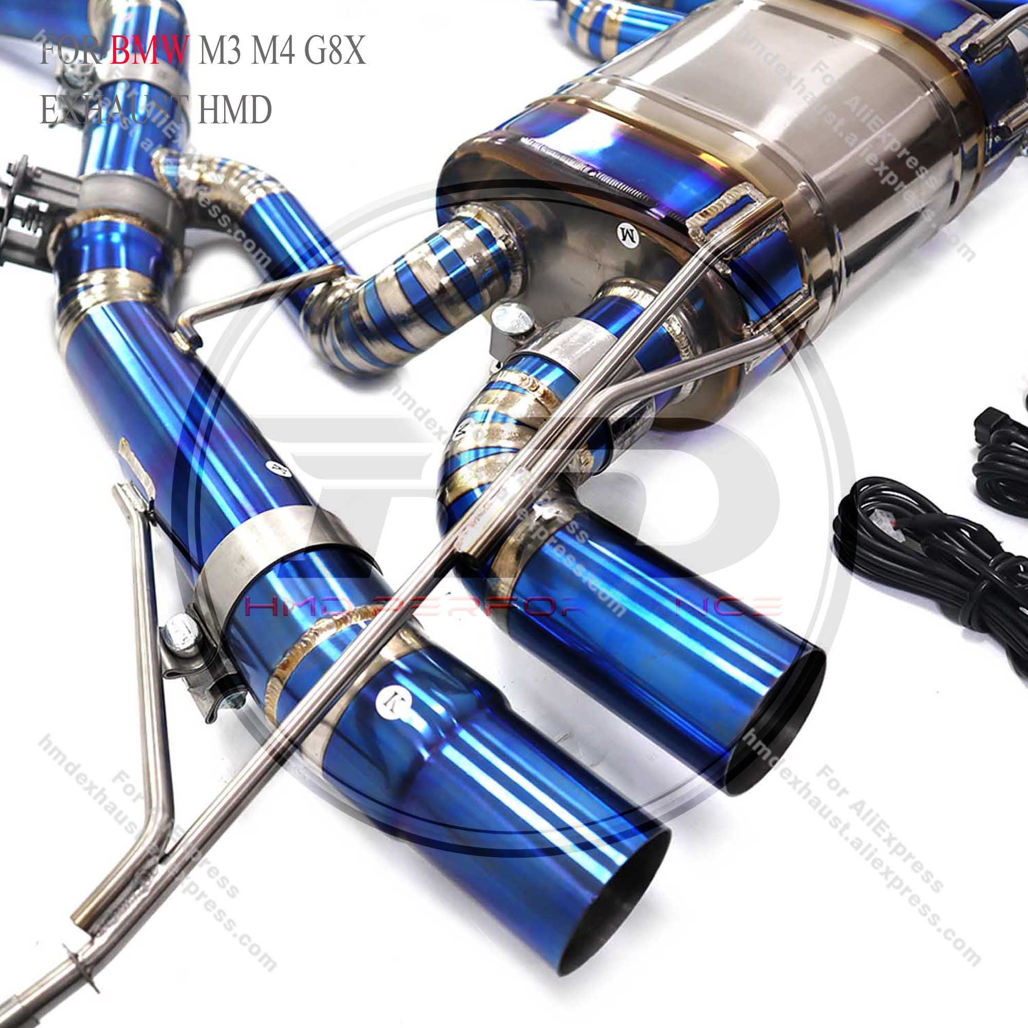Titanium Catback Exhaust System With Single Mid Pipe For BMW M3 M4 G8X