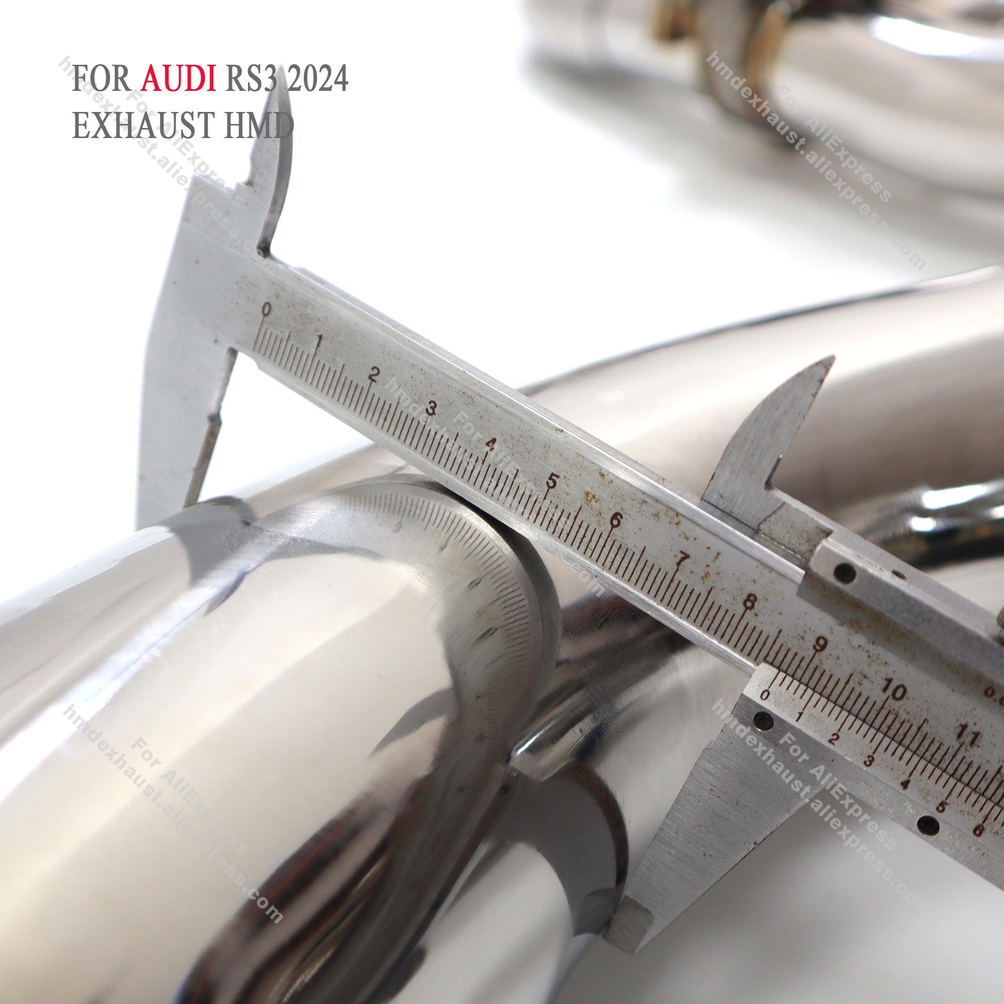 AUDI RS3 2024 catback add Resonator Tube sus304 Valved Sport Exhaust System
