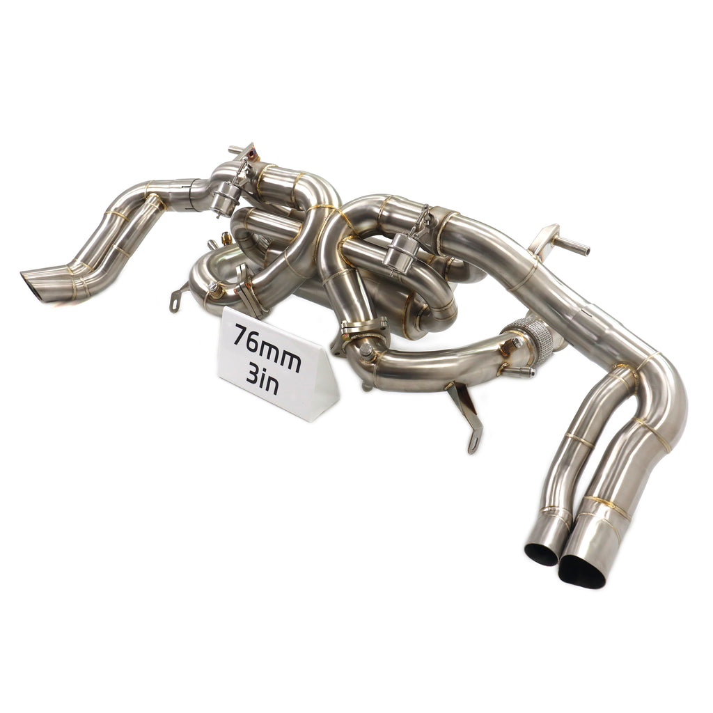 Audi R8 V10 5.2L catback SUS304 High Flow Exhaust System with opf