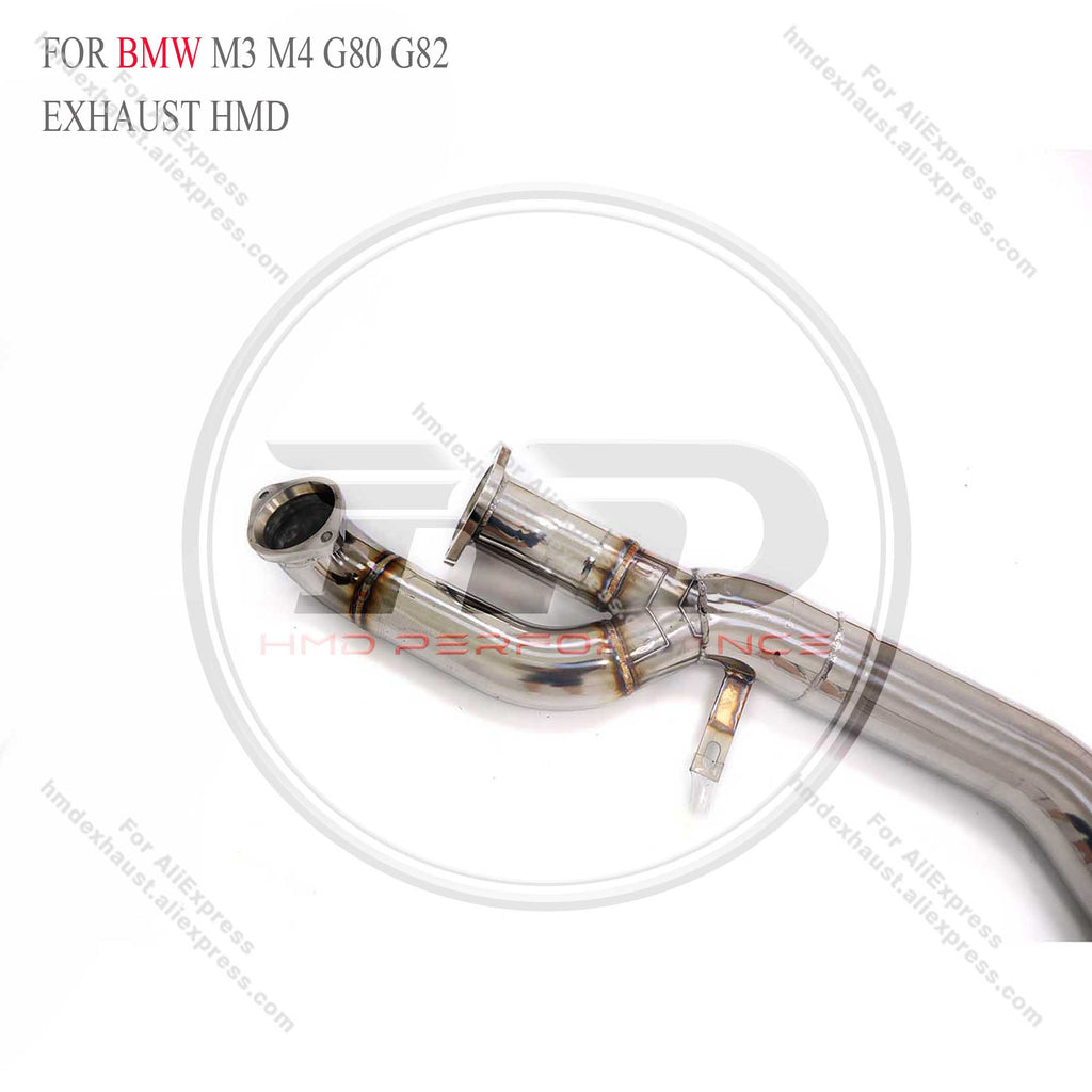 Stainless Steel Valved Catback Exhaust With Single Mid‑Pipe For BMW M3 G80 M4 G82