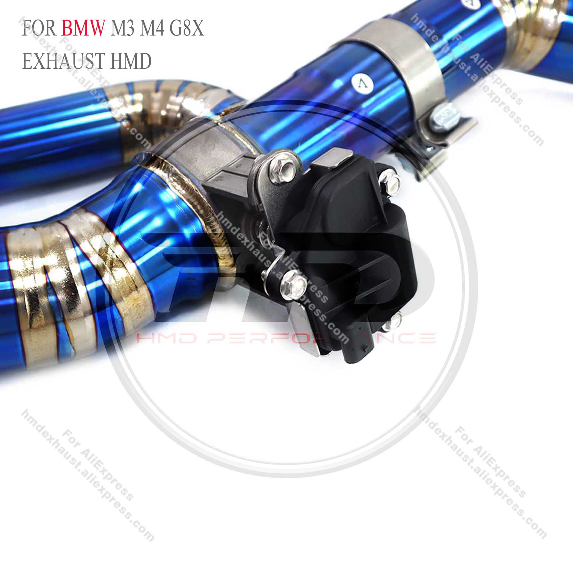 Titanium Catback Exhaust System With Single Mid Pipe For BMW M3 M4 G8X