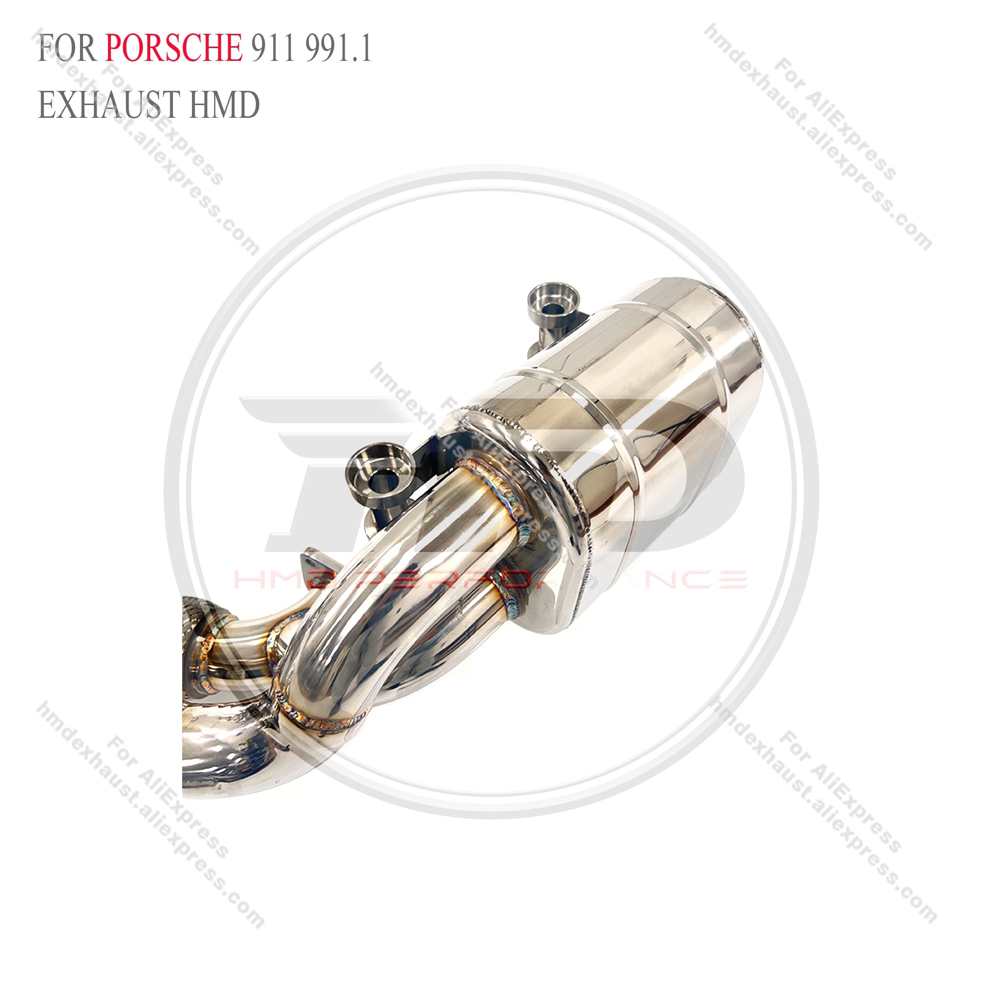 Stainless Steel catback for Porsche 911 991.1 with GT3 Rear Diffuser Conversion