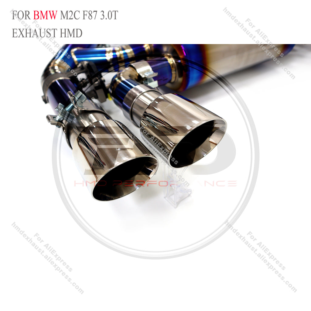 BMW M2C F87 3.0T Catback Titanium Valved Sport Exhaust System ss pipe