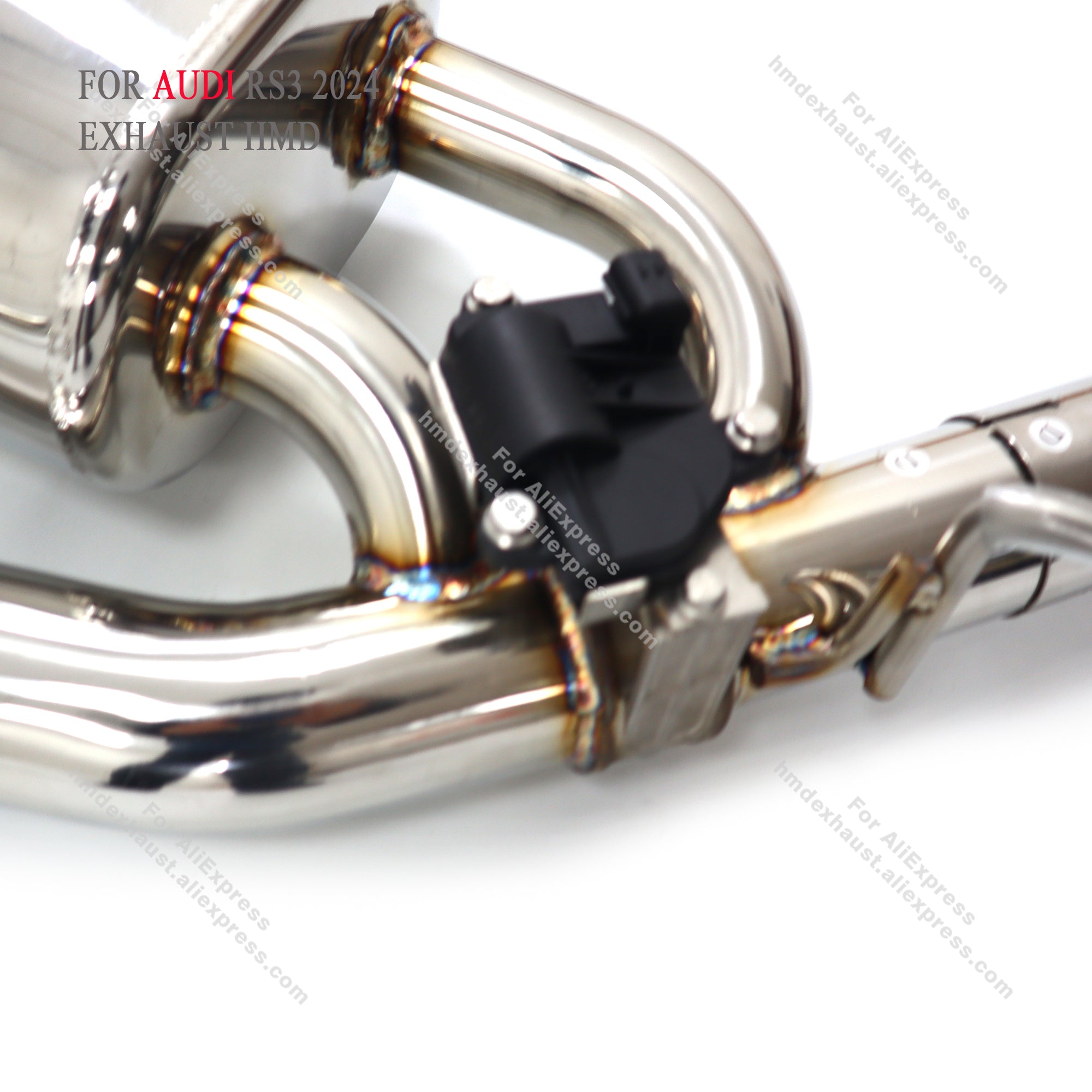 AUDI RS3 2024 catback add Resonator Tube sus304 Valved Sport Exhaust System