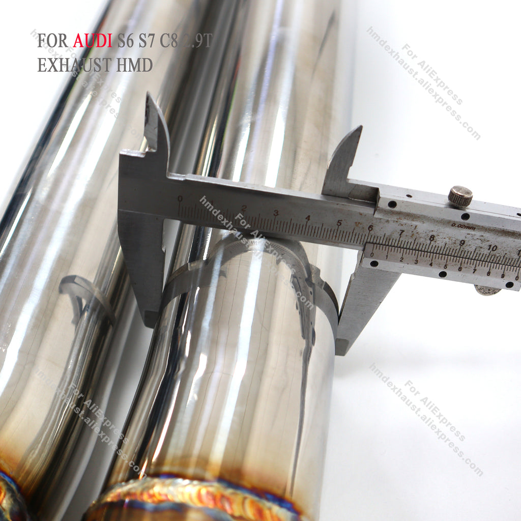 Audi S6 S7 C8 2.9T catback sus304 Valved Sport Exhaust System
