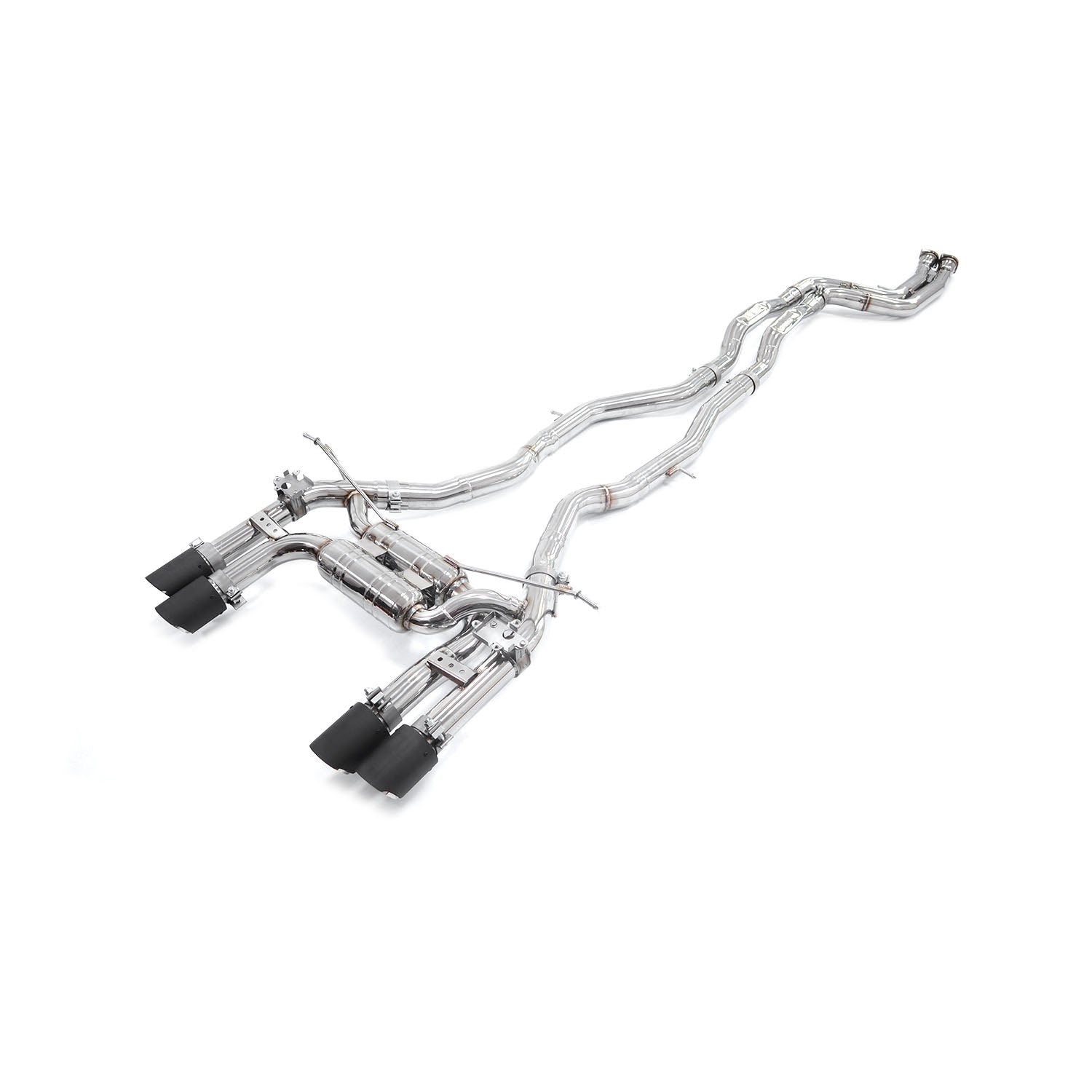 BMW M3 M4 F8X catback sus304 Valved Sport Exhaust System Version with two small mufflers