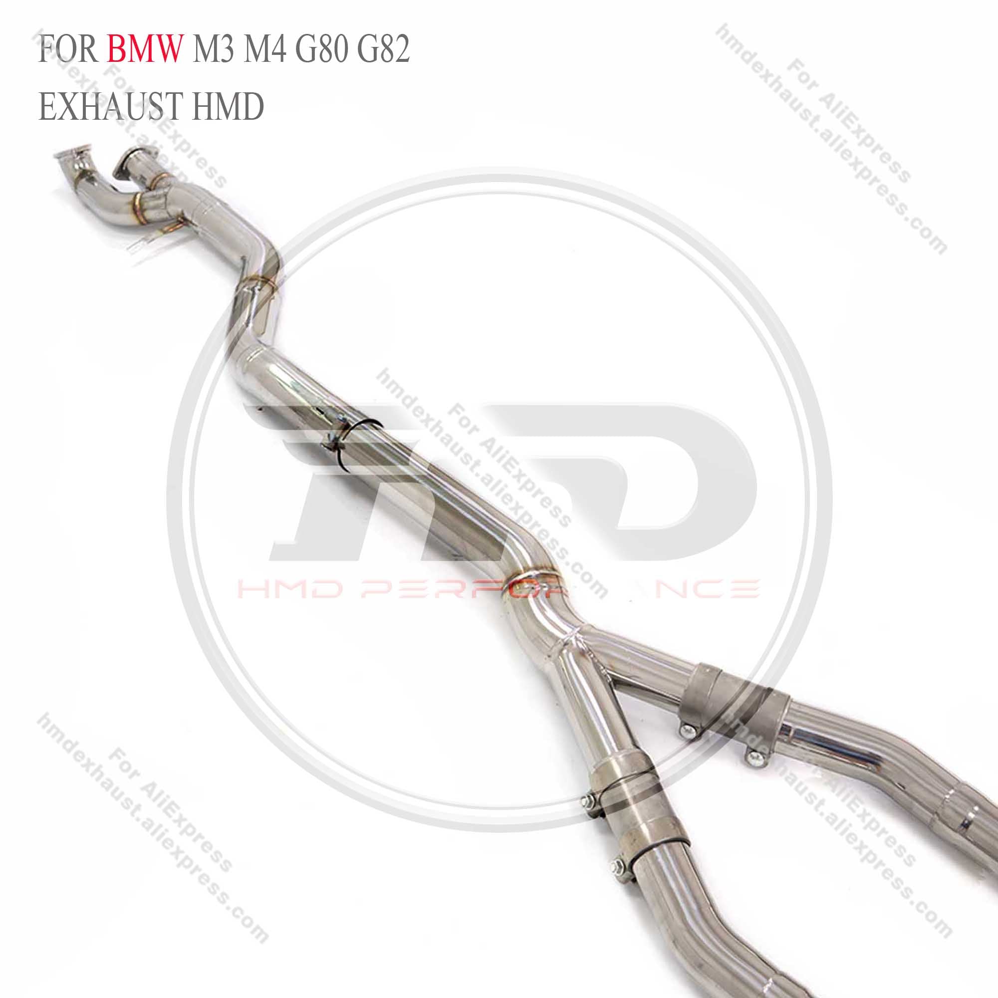 Stainless Steel Valved Catback Exhaust With Single Mid‑Pipe For BMW M3 G80 M4 G82