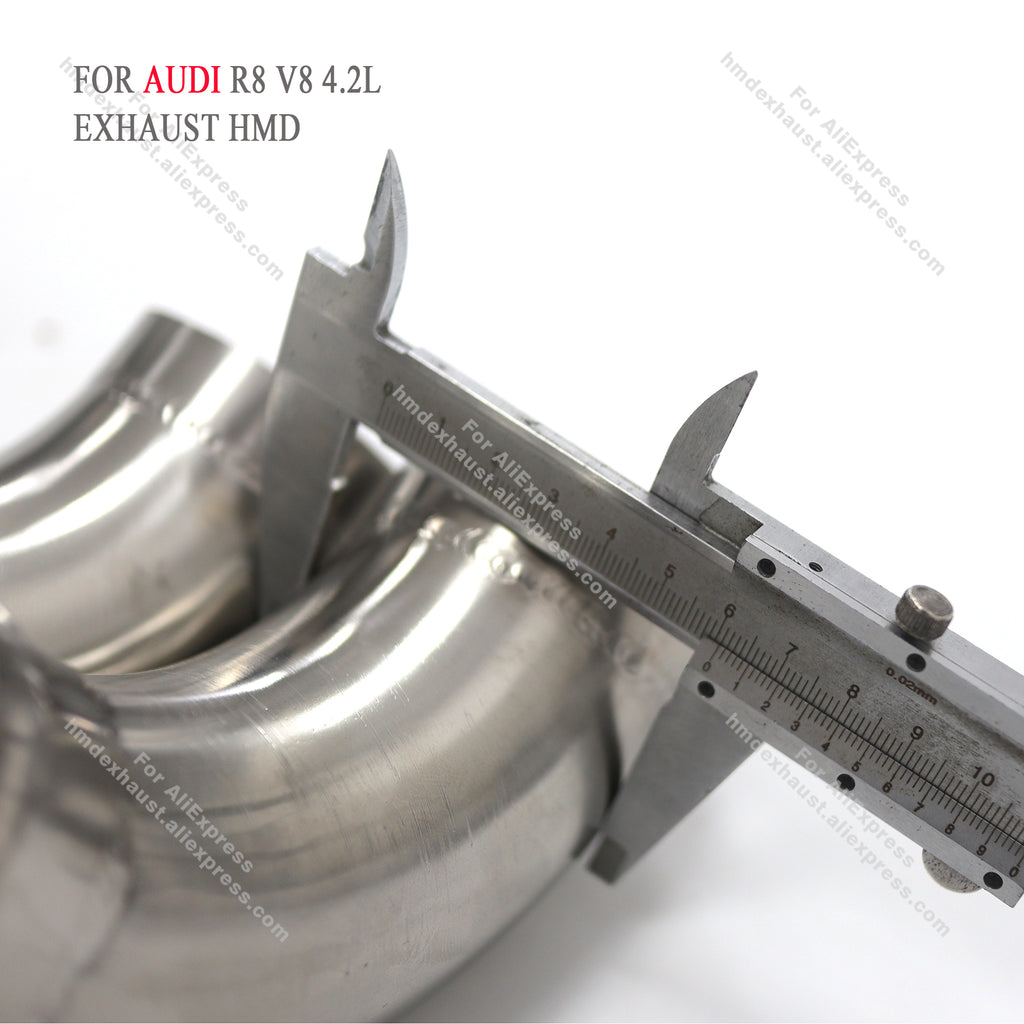 AUDI R8 V8 4.2L catback sus304 Valved Sport Exhaust System
