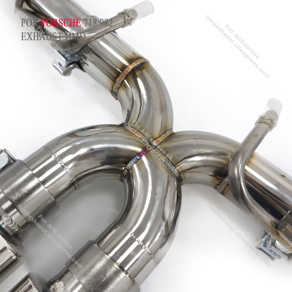 Porsche 718 982 Straight Catback SUS304 High Flow Exhaust System