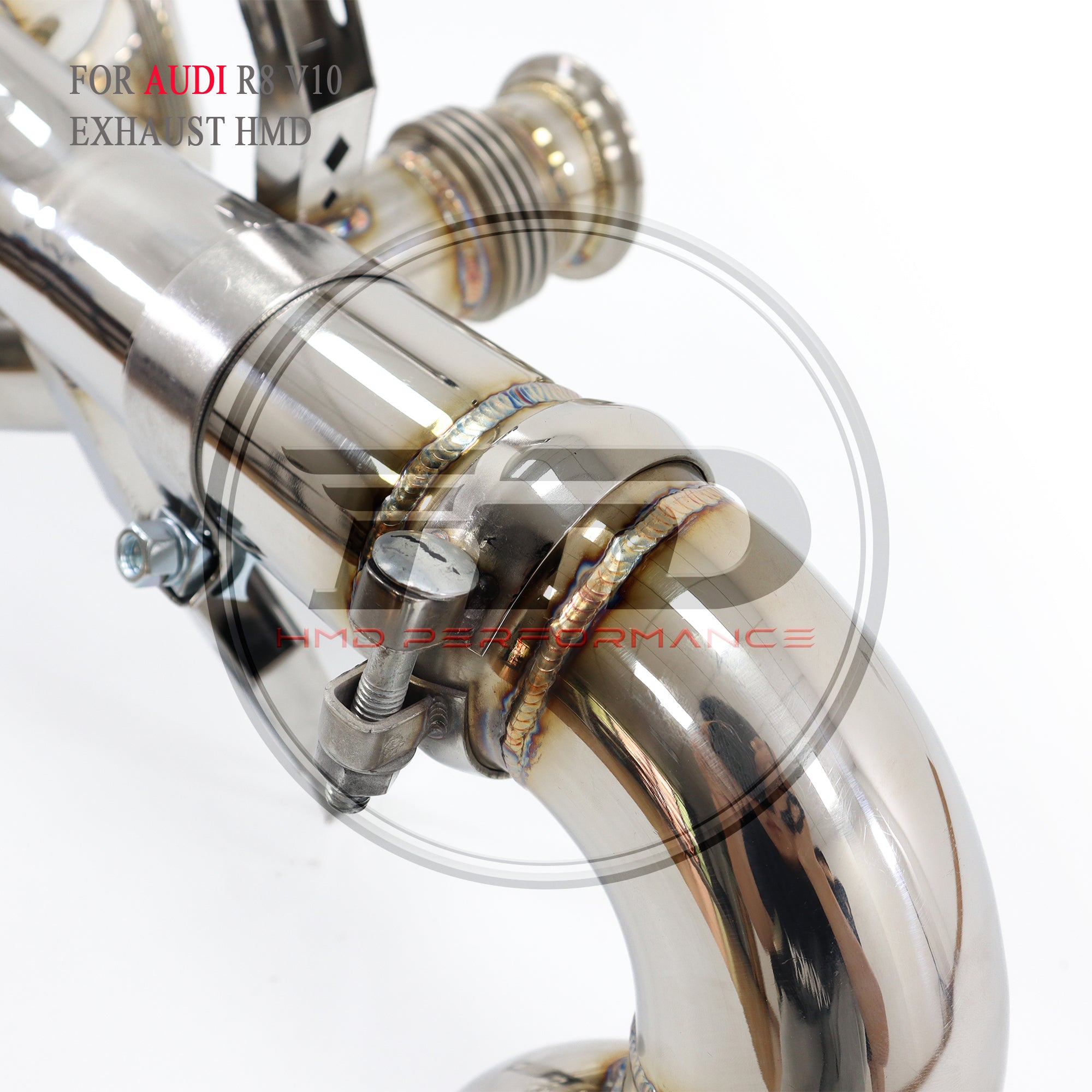Audi R8 V10 catback sus304 Valved Sport Exhaust System  with X pipe
