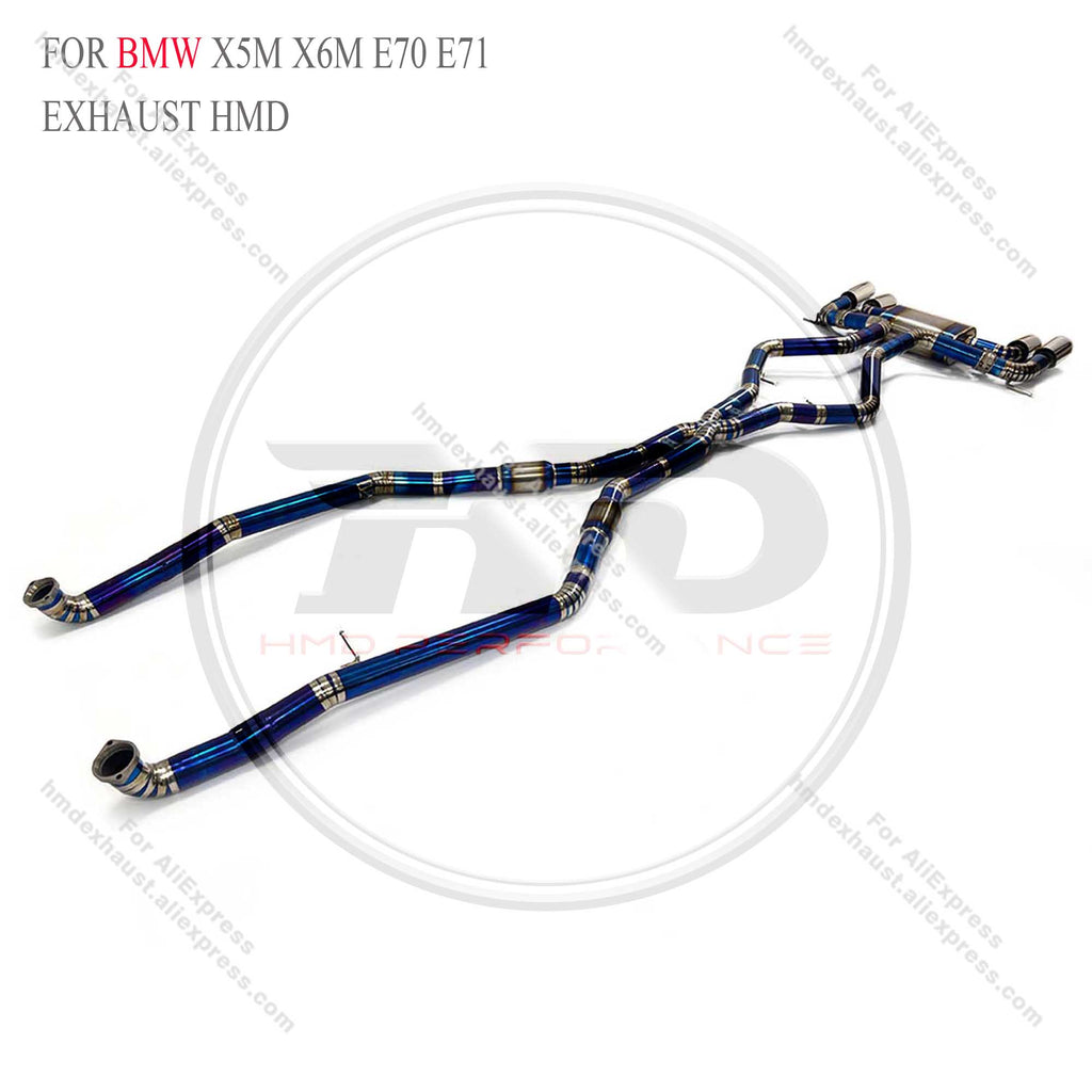 BMW X5M X6M E70 E71 Catback Titanium Valved Sport Exhaust System