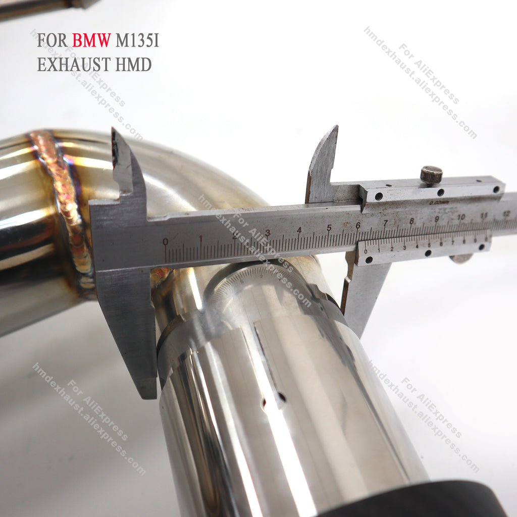 Exhaust System for BMW M135I catback Modified to Fit M2 Rear Diffuser sus304