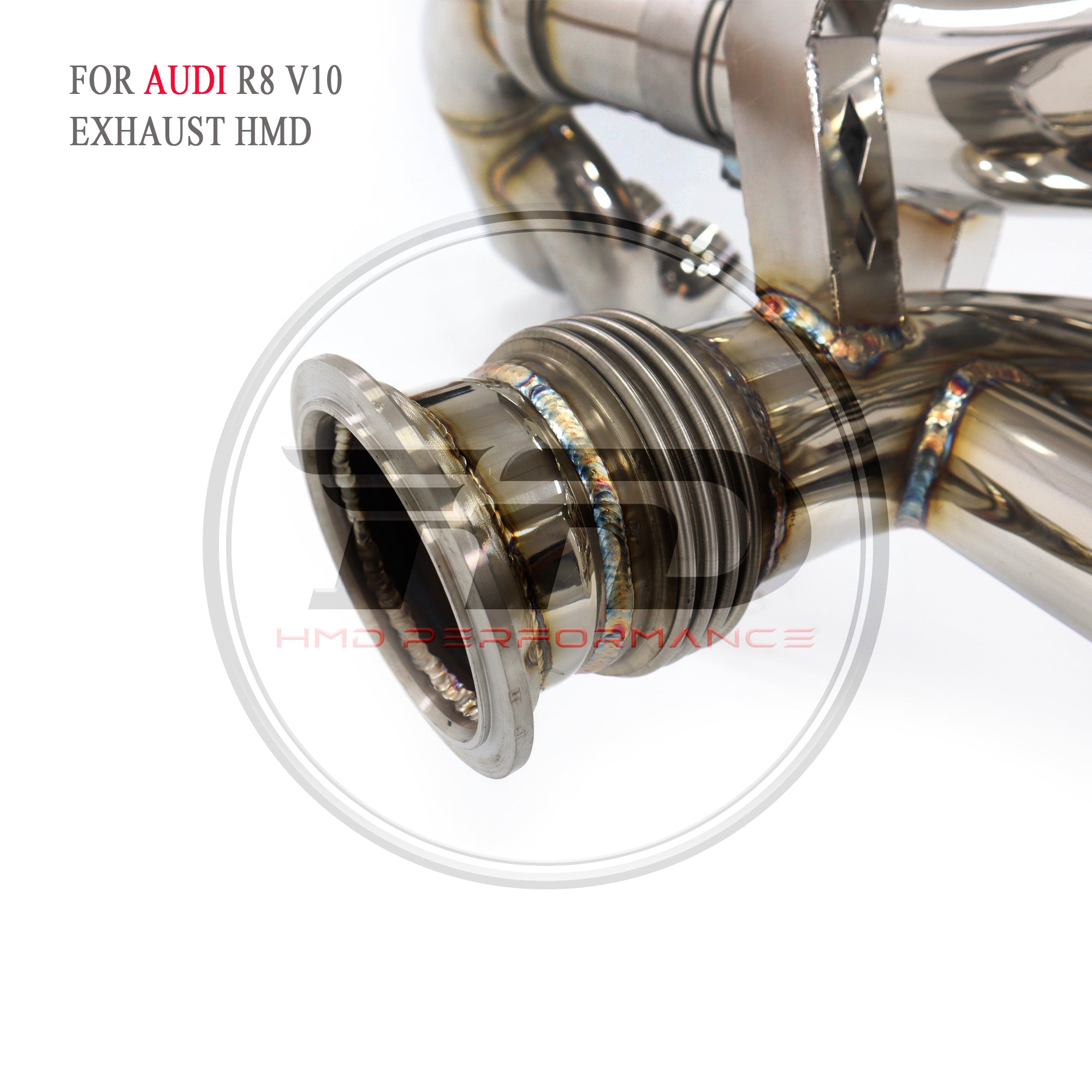 Audi R8 V10 catback sus304 Valved Sport Exhaust System  with X pipe