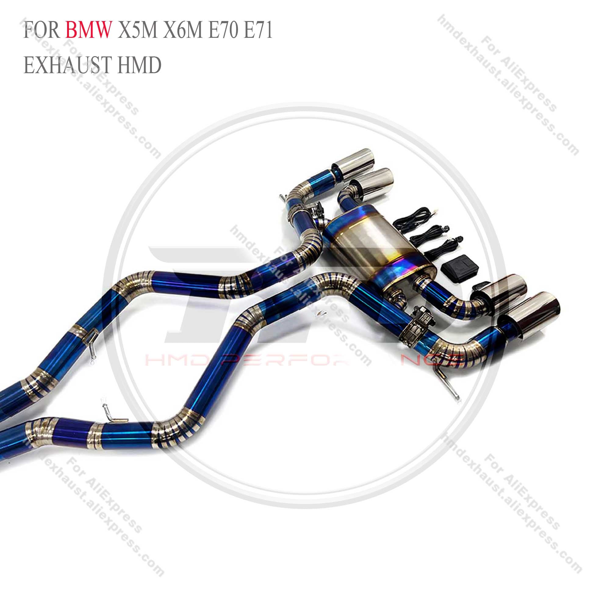 BMW X5M X6M E70 E71 Catback Titanium Valved Sport Exhaust System