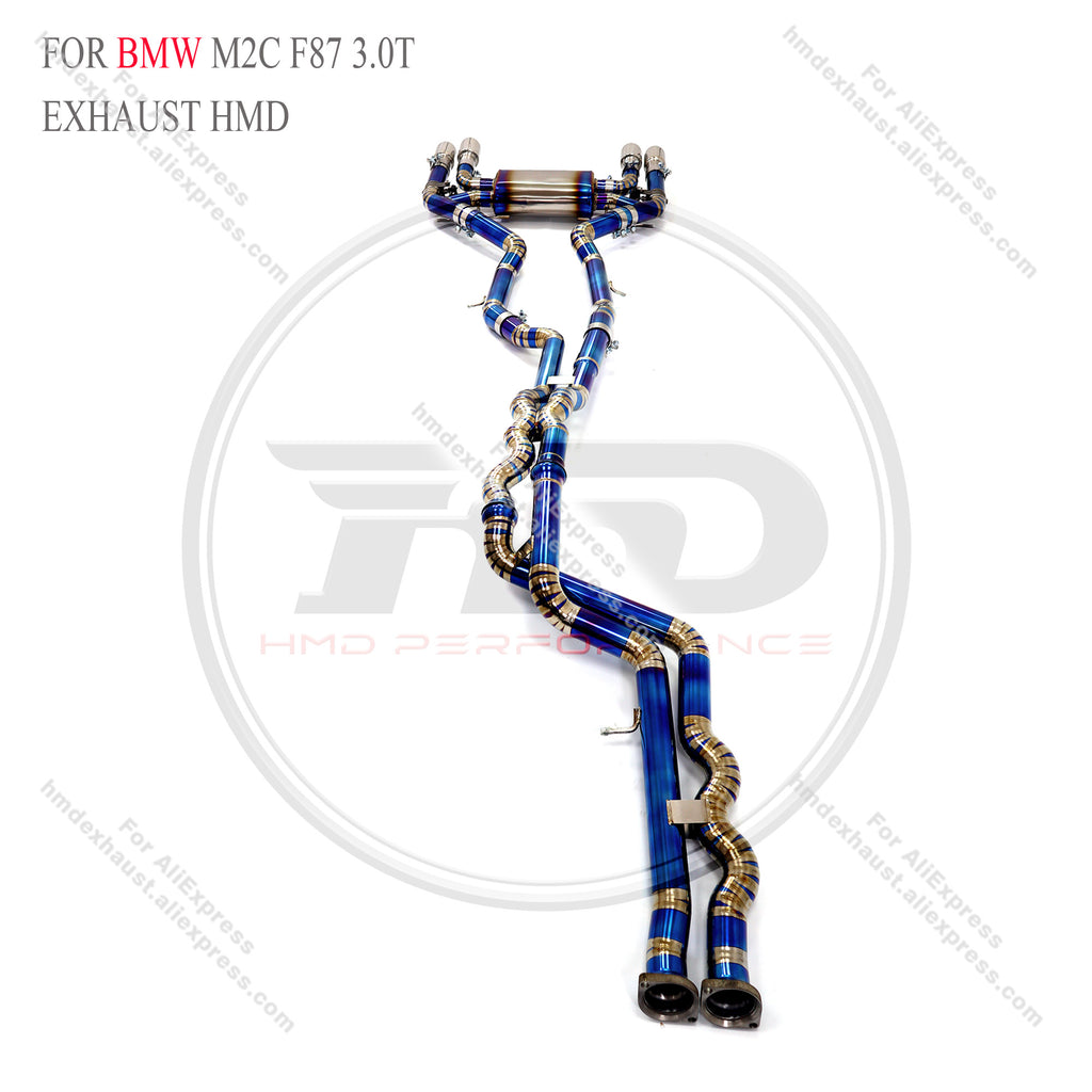 BMW M2C F87 3.0T Catback Titanium Valved Sport Exhaust System ss pipe