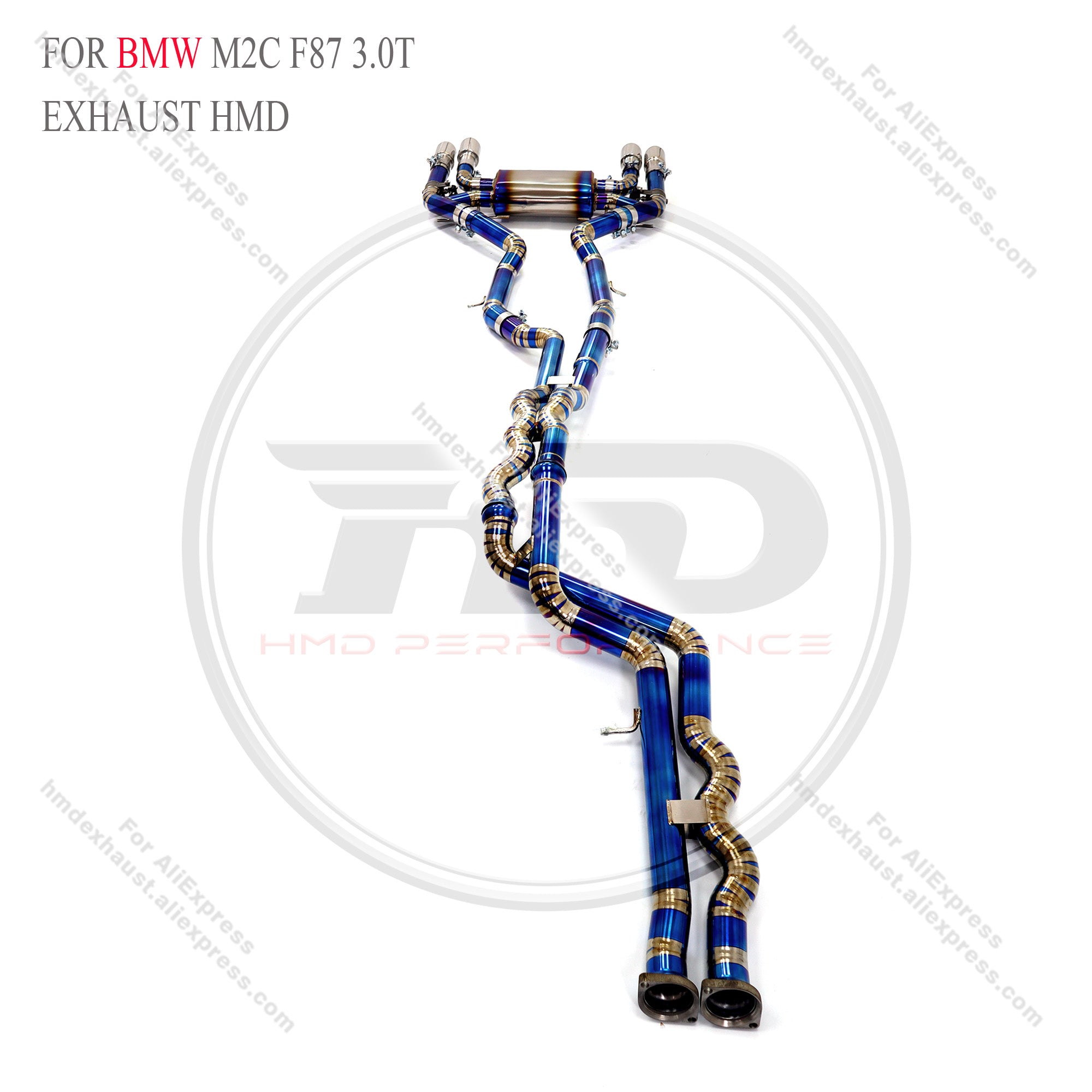 BMW M2C F87 3.0T Catback Titanium Valved Sport Exhaust System ss pipe
