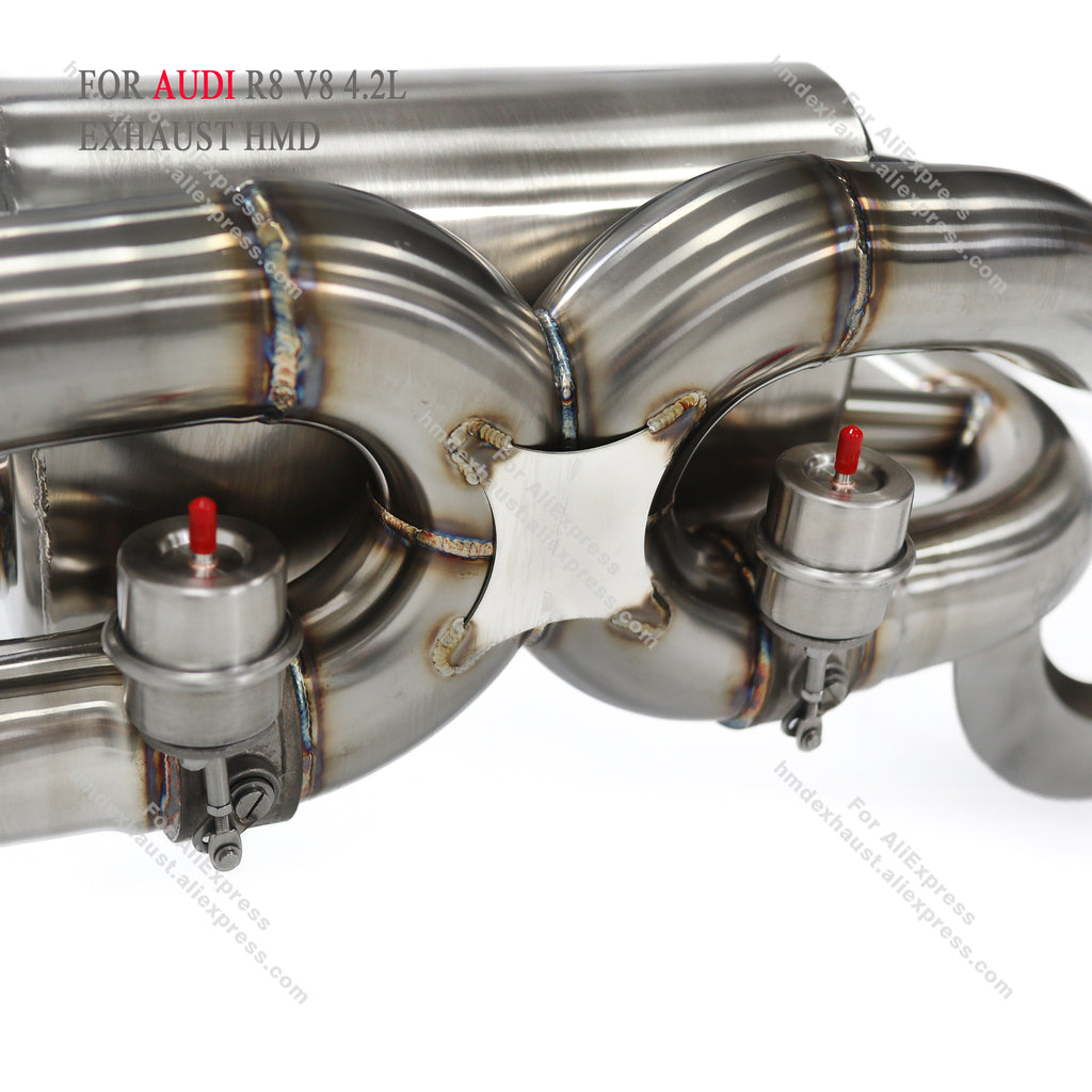 AUDI R8 V8 4.2L catback sus304 Valved Sport Exhaust System
