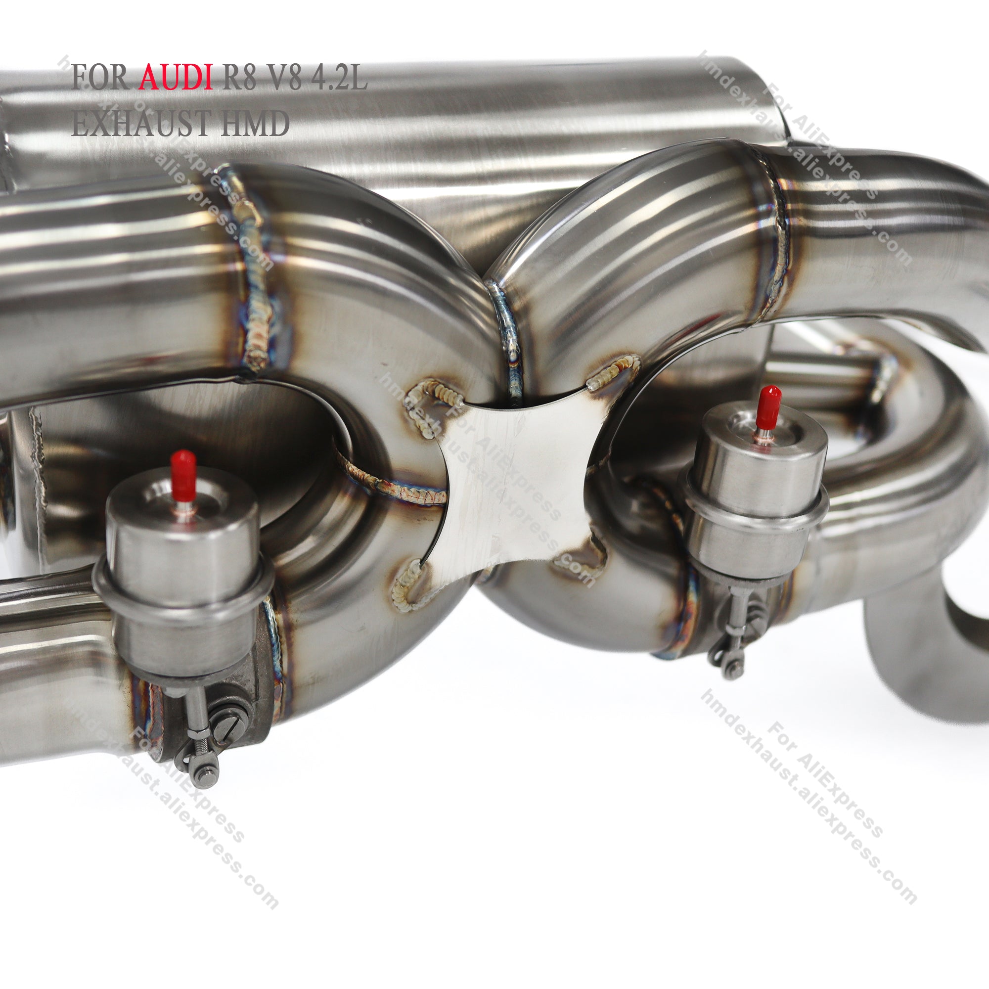 AUDI R8 V8 4.2L catback sus304 Valved Sport Exhaust System